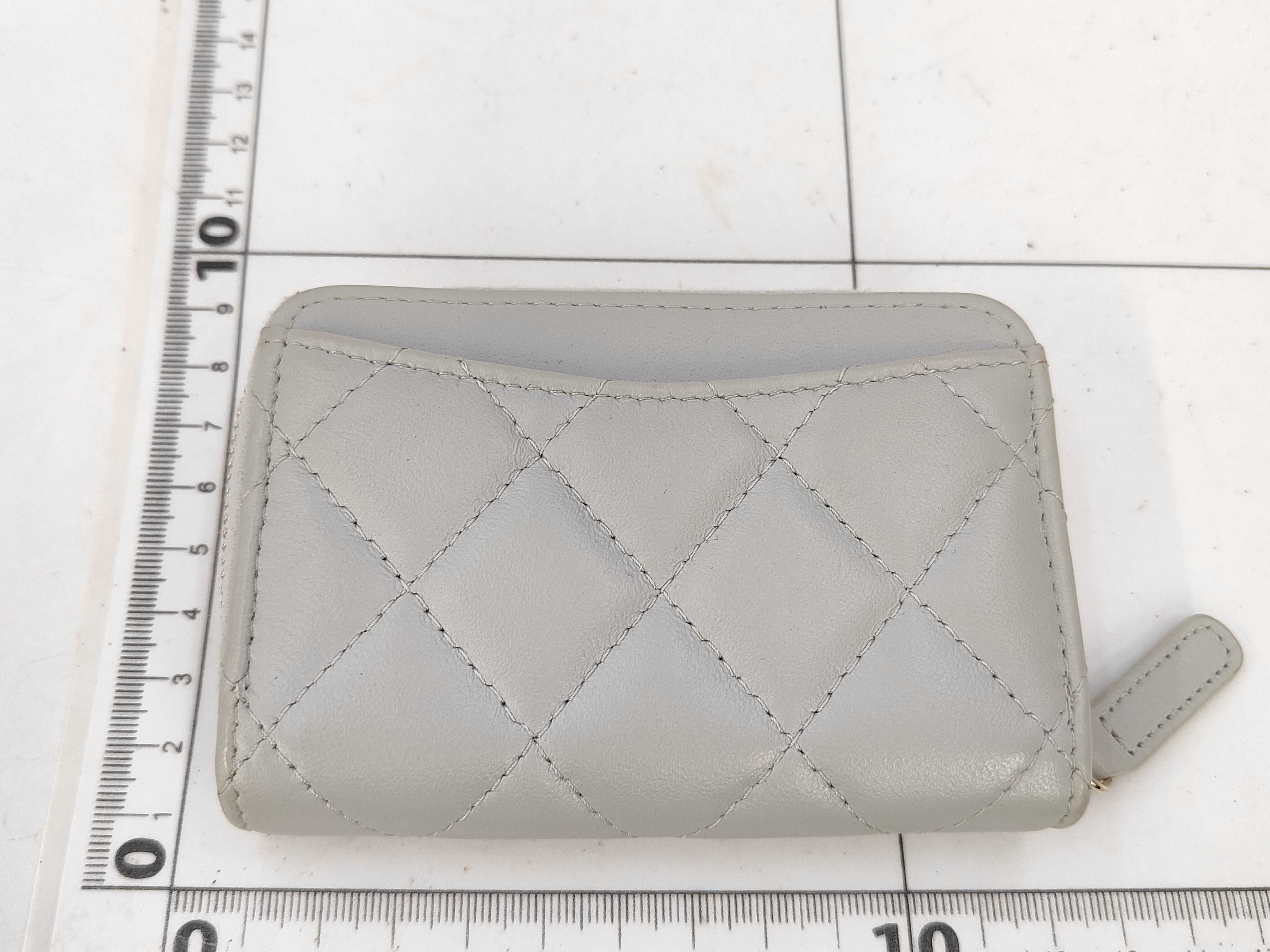 Lambskin Compact Zippy Wallet — view 2