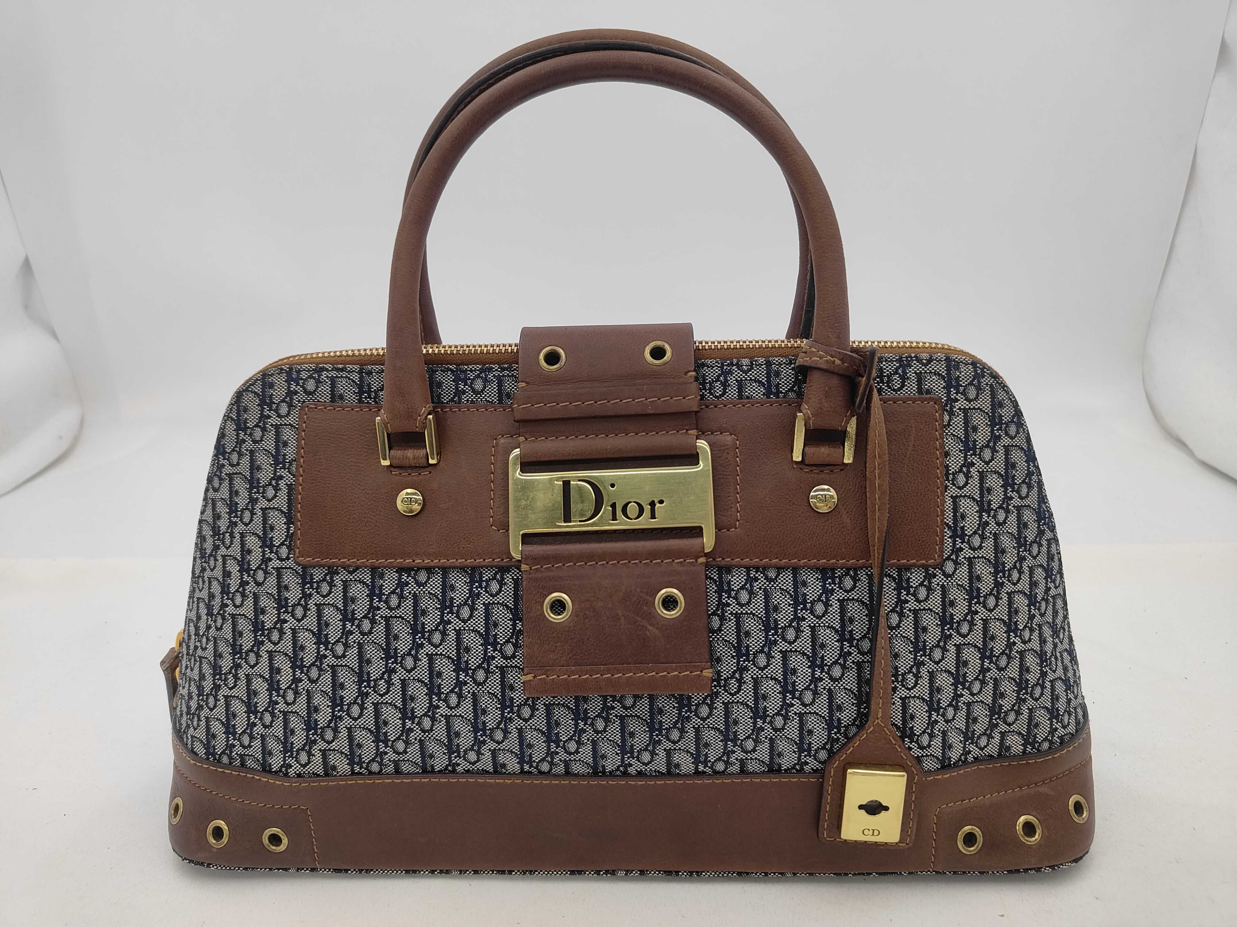 Trotter Hand Canvas Leather Handbag