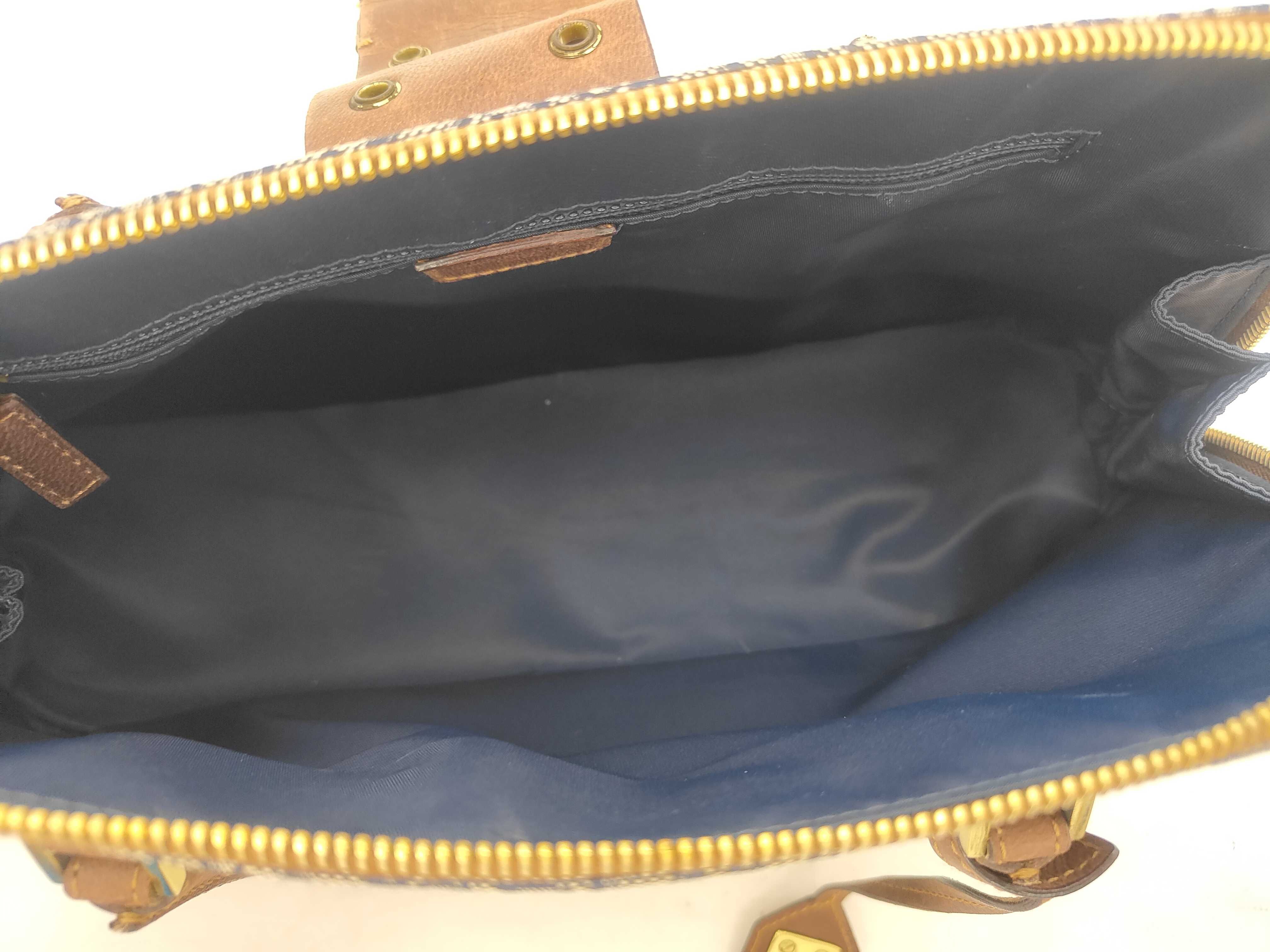 Trotter Hand Canvas Leather Handbag — view 8