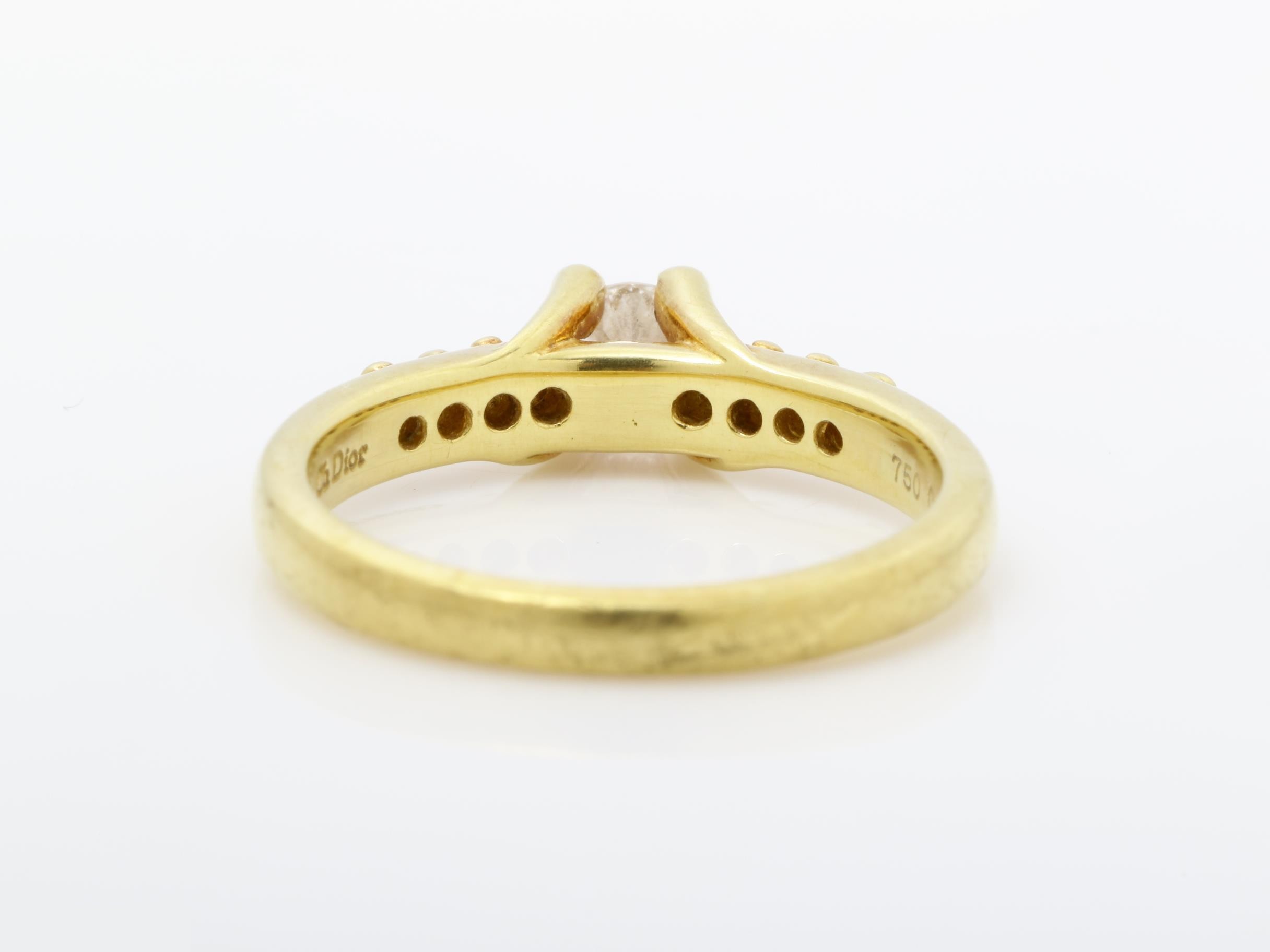 Diamond ring, 750YG, 3.7g, 0.192ct, 1.81, #9.5 — view 4