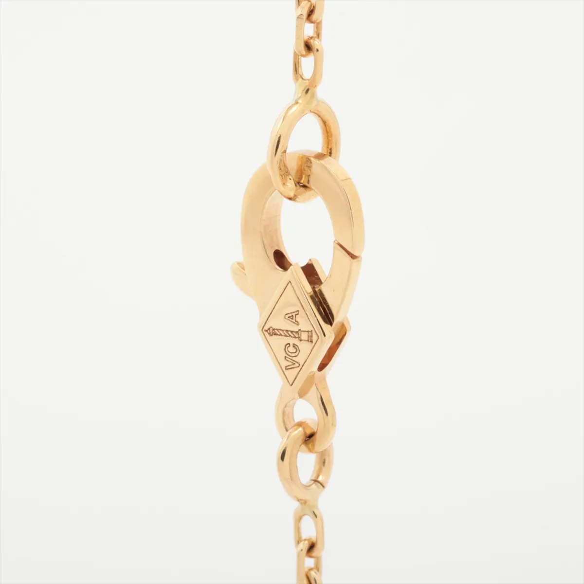 Vintage Alhambra Onyx Necklace, 750 (Yellow Gold), 5.3g, JC785216, — view 3