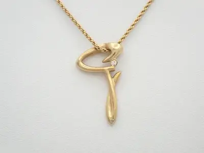 GP Stone Necklace, Chain approx. 40cm