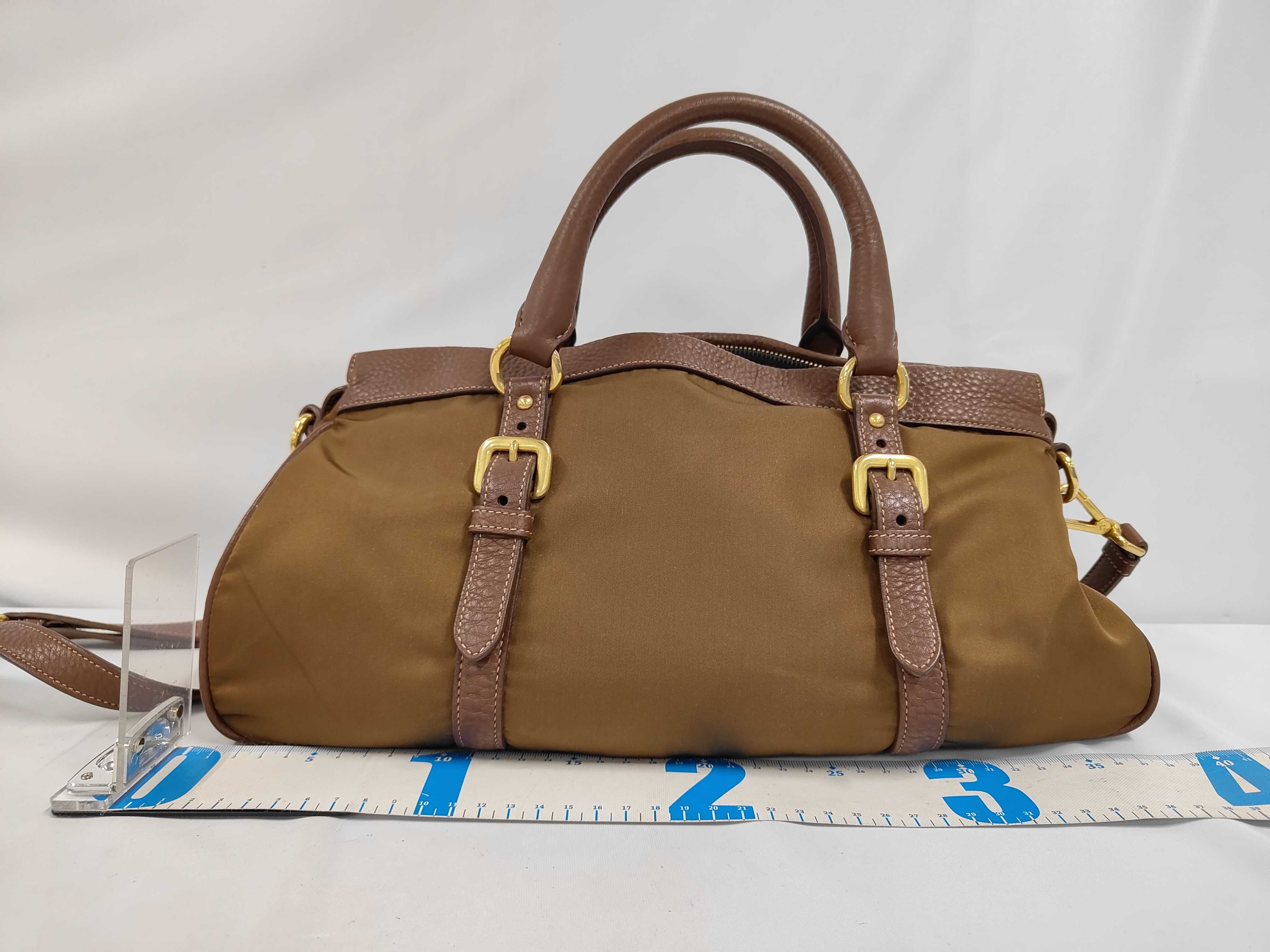 Nylon x Leather 2-Way Tote Bag/Handbag BN2032 — view 2