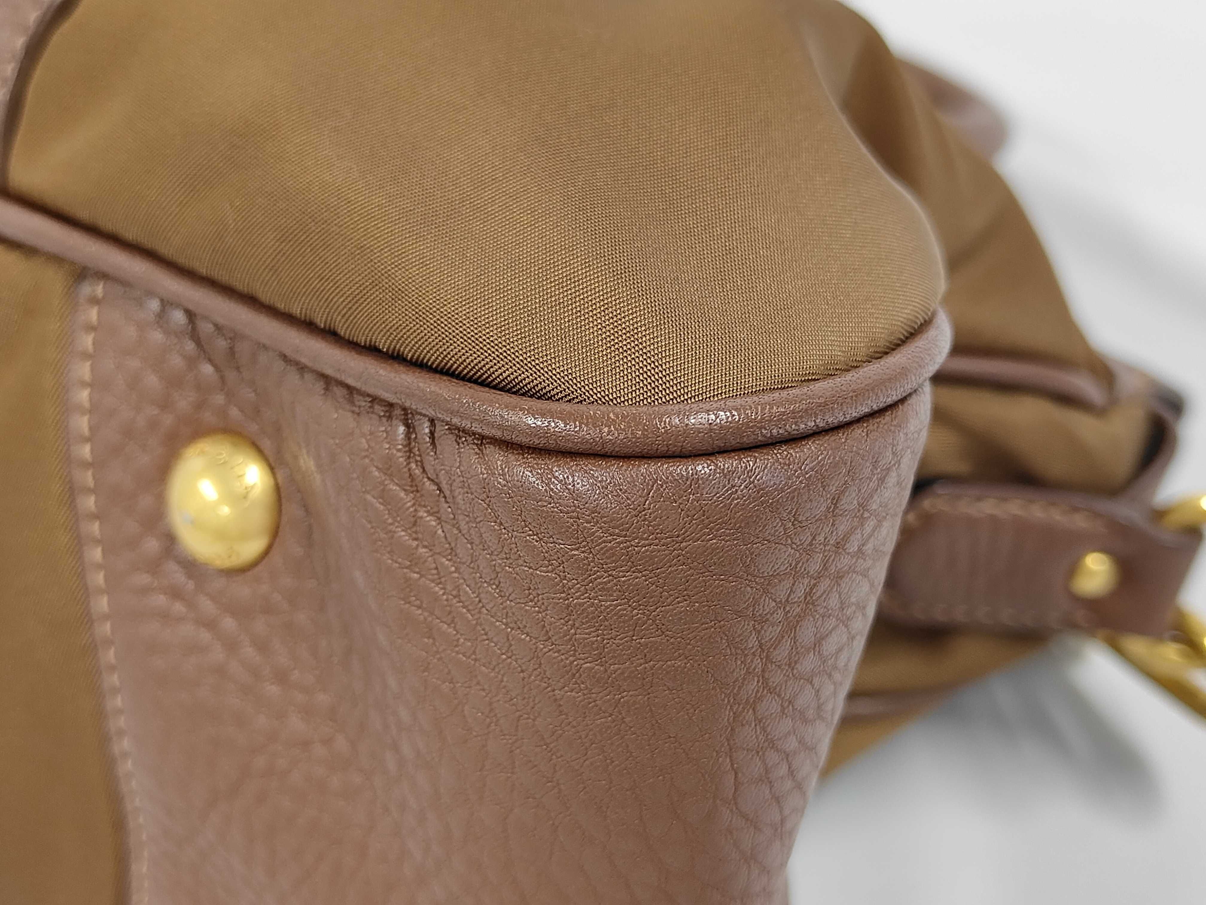 Nylon x Leather 2-Way Tote Bag/Handbag BN2032 — view 4