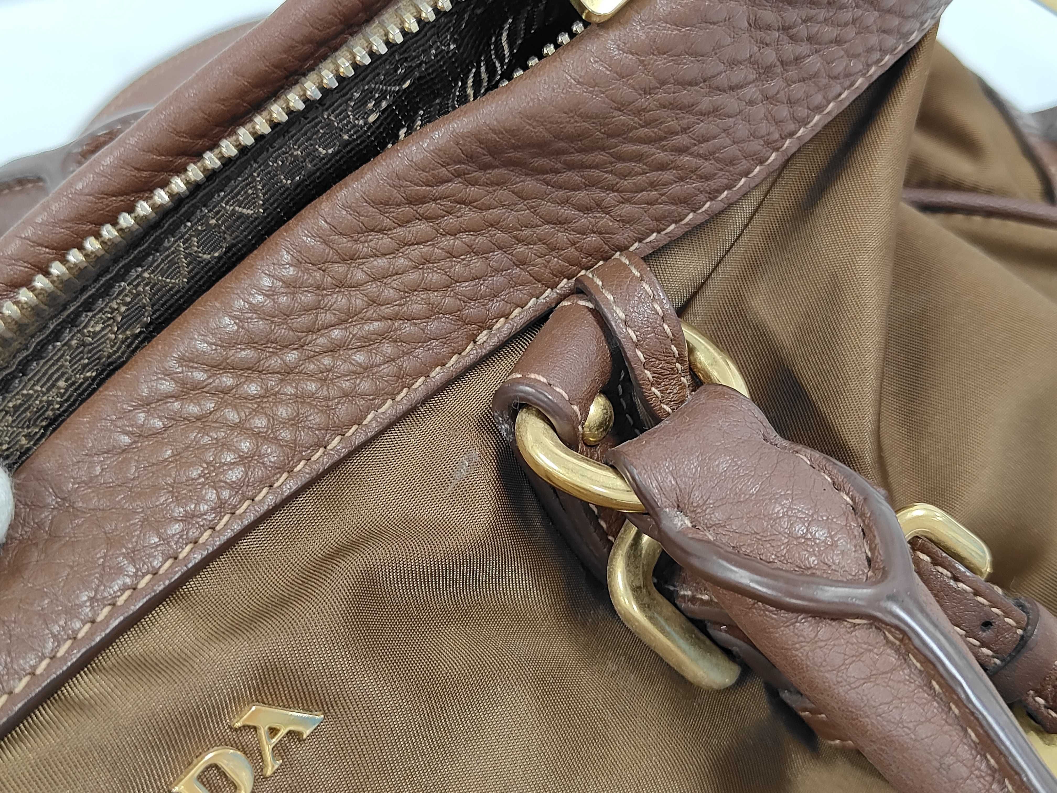 Nylon x Leather 2-Way Tote Bag/Handbag BN2032 — view 5