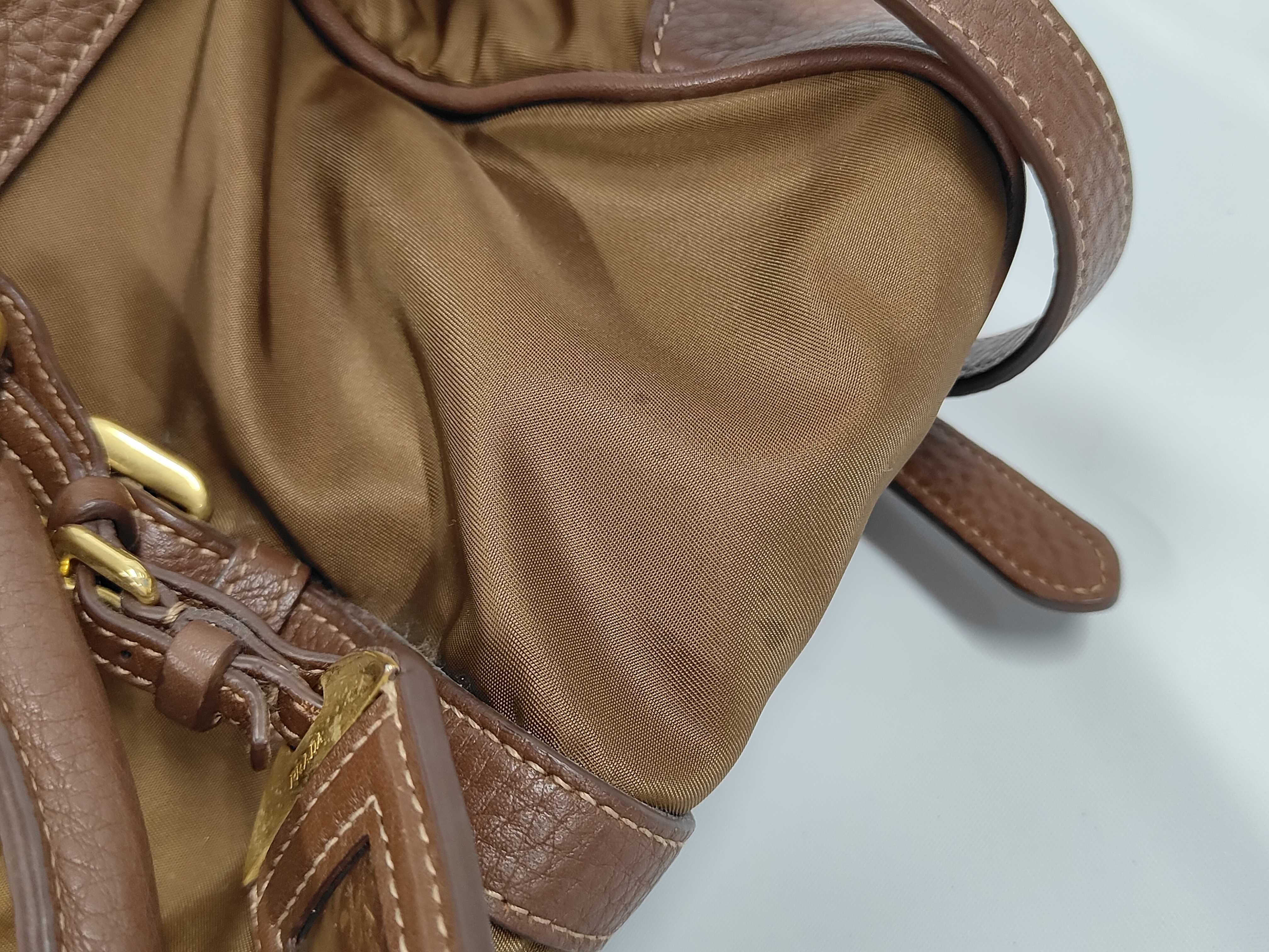 Nylon x Leather 2-Way Tote Bag/Handbag BN2032 — view 9