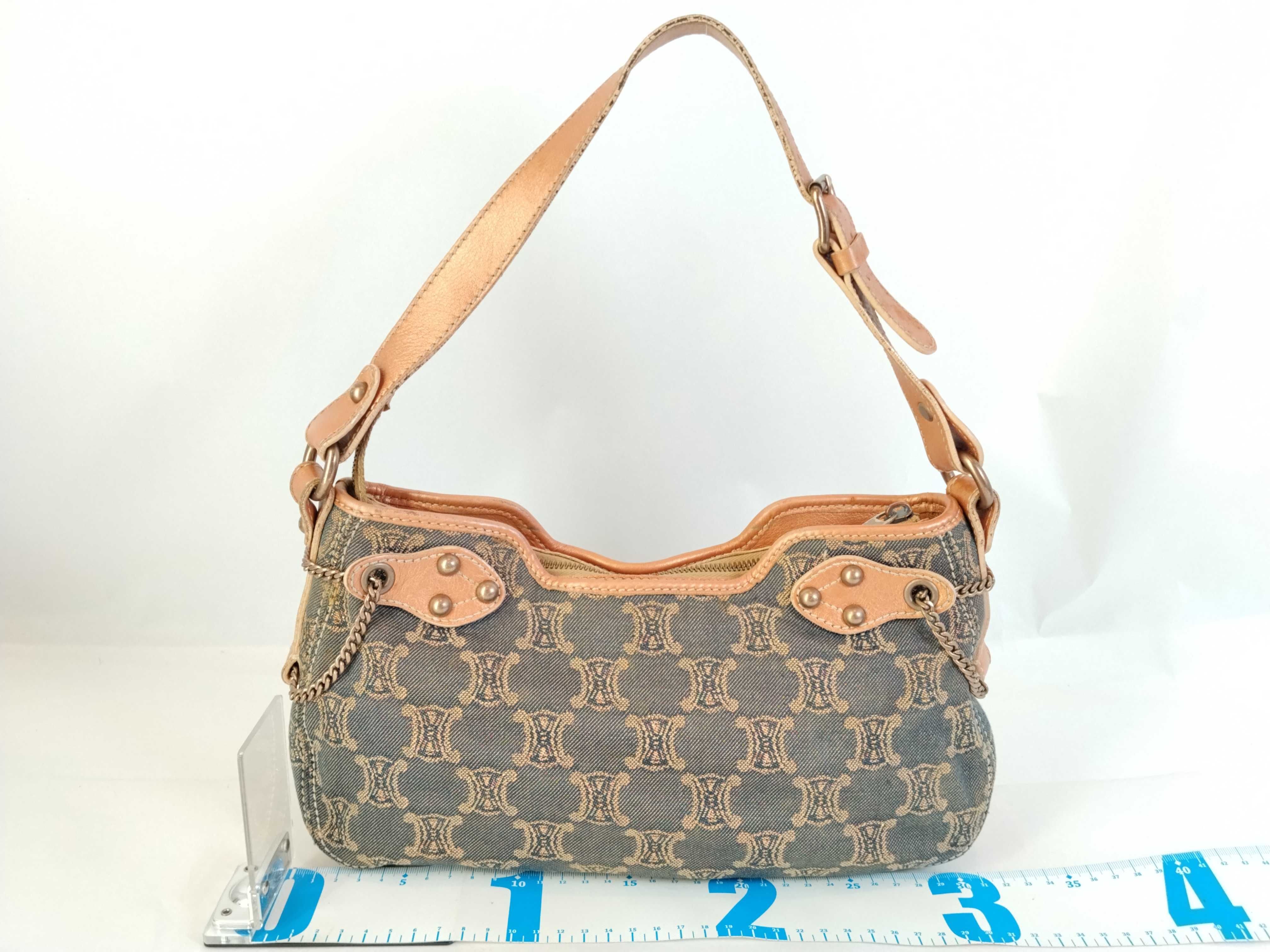 One-Shoulder Bag Paris Macadam Denim Gray Shoulder Bag — view 2