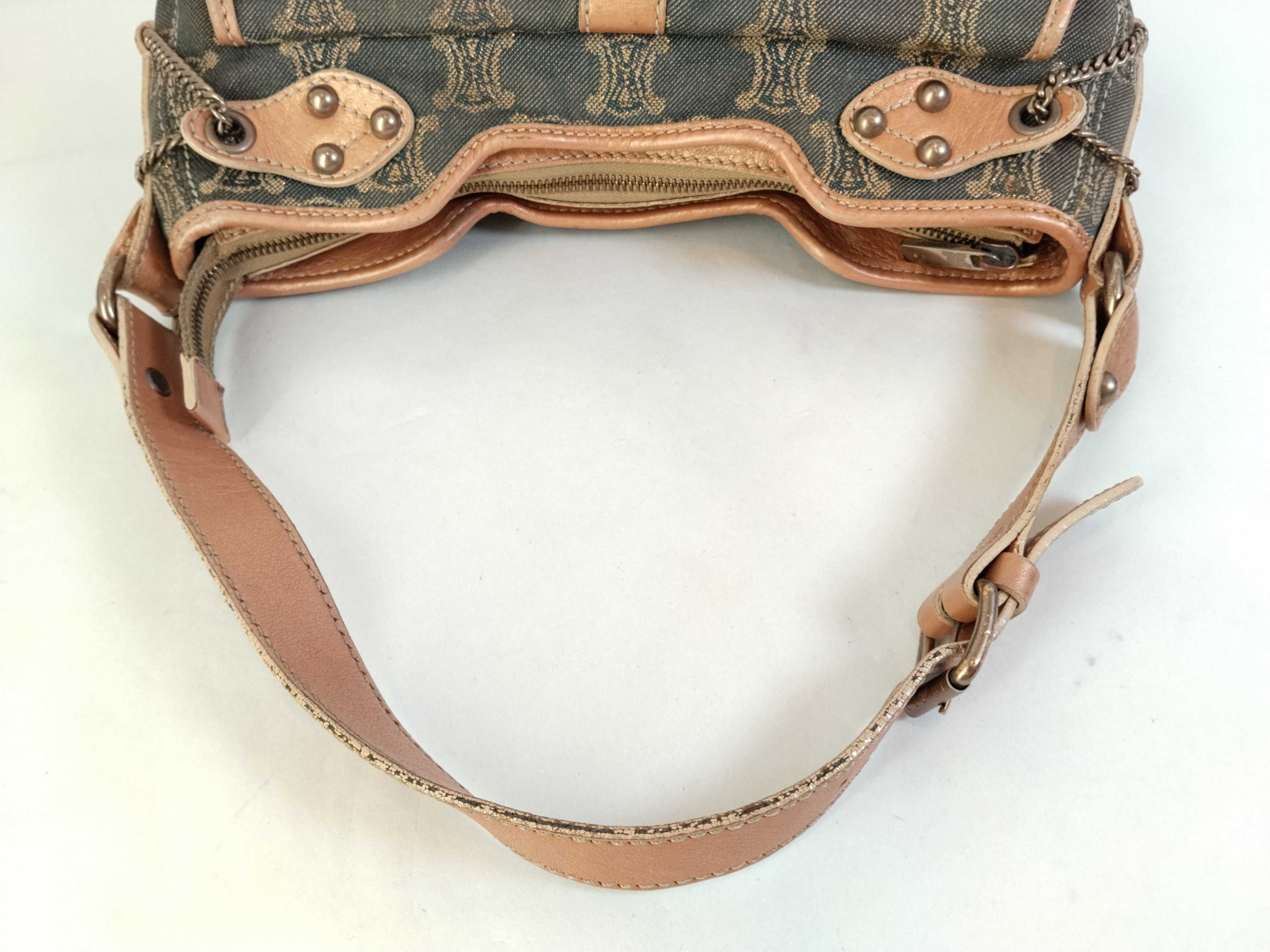 One-Shoulder Bag Paris Macadam Denim Gray Shoulder Bag — view 3