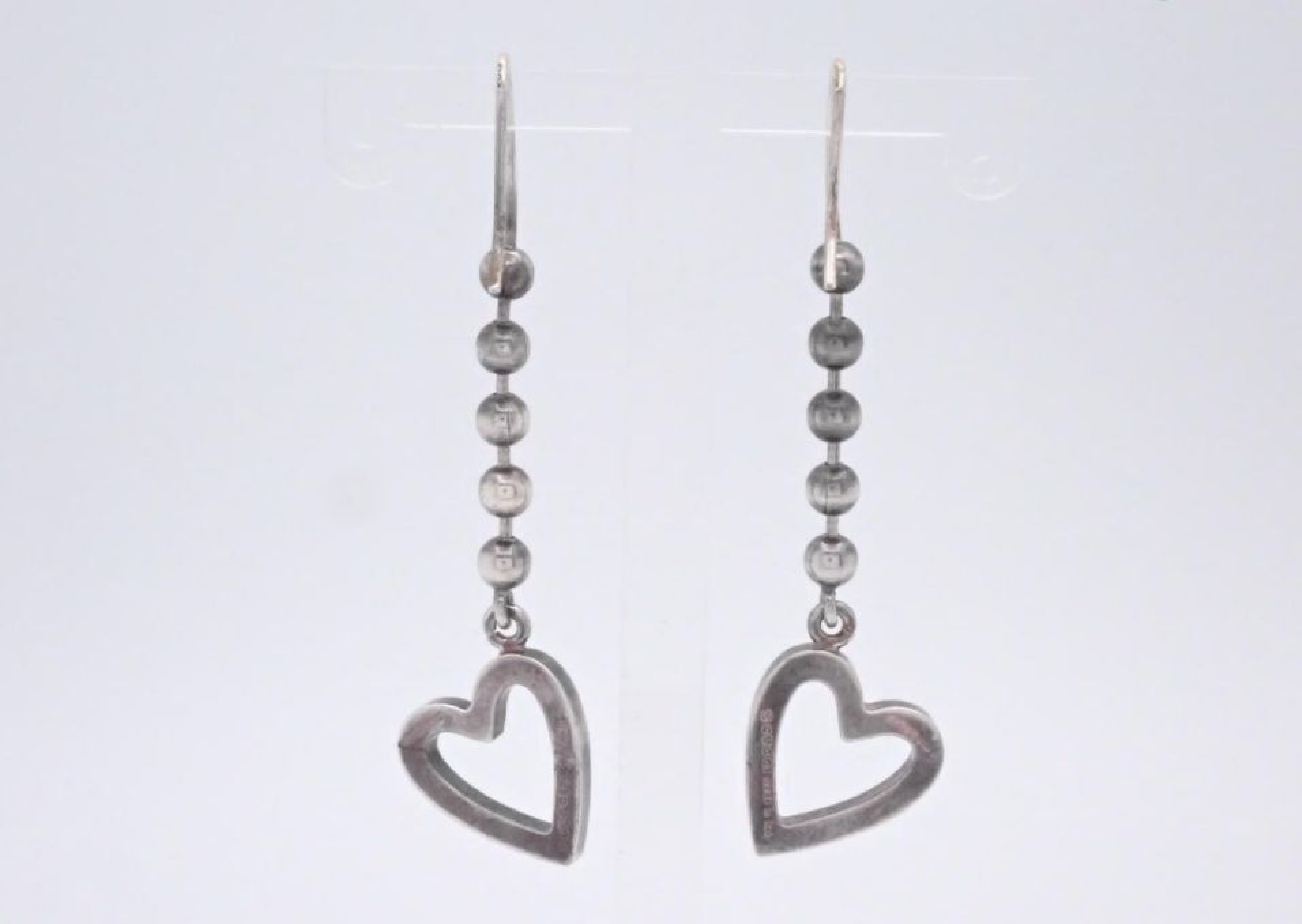 Ag925 Heart Motif Earrings — view 2