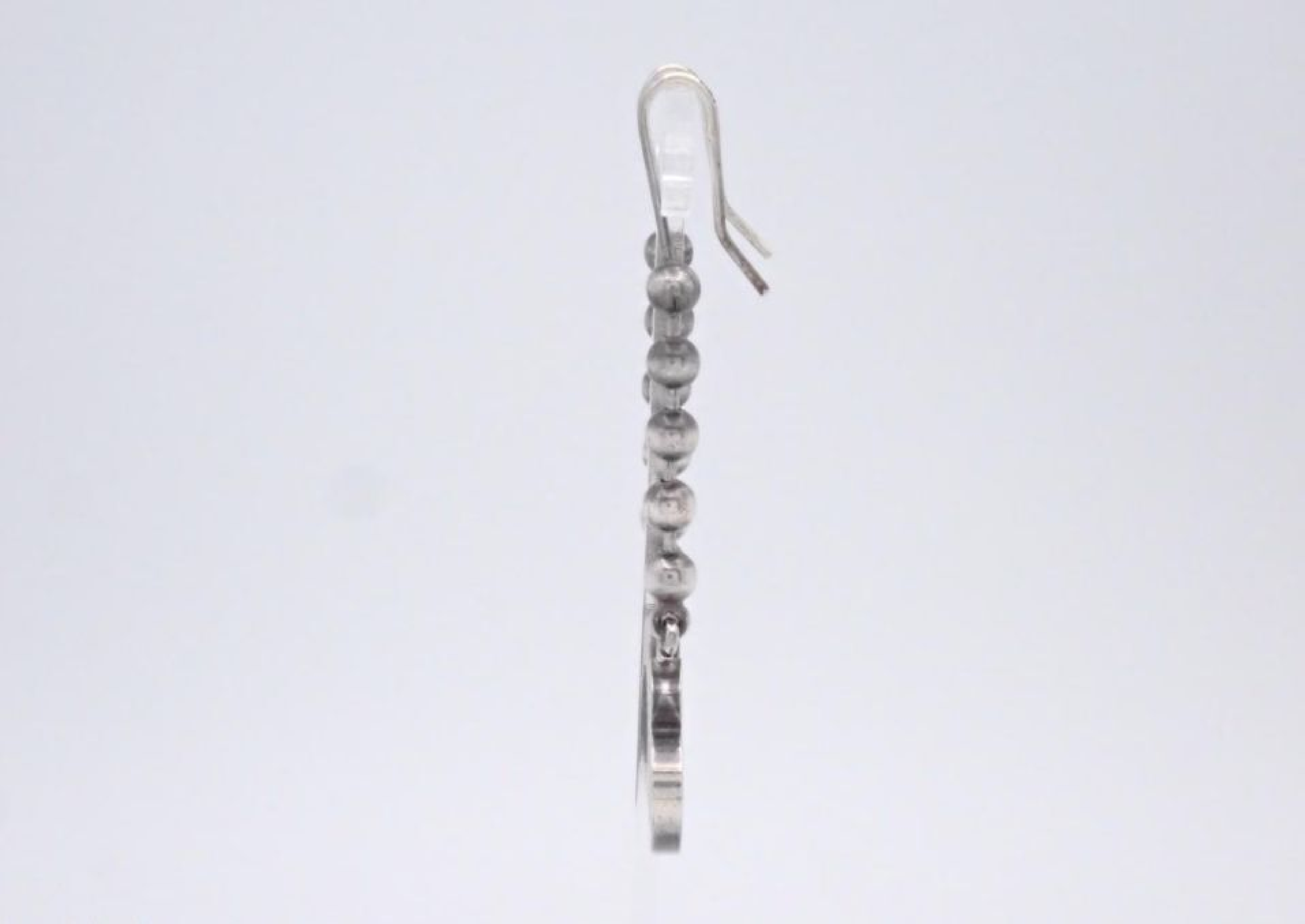 Ag925 Heart Motif Earrings — view 3