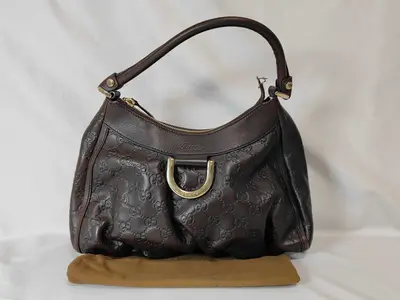 Guccissima GG One-Shoulder Bag (Brown)