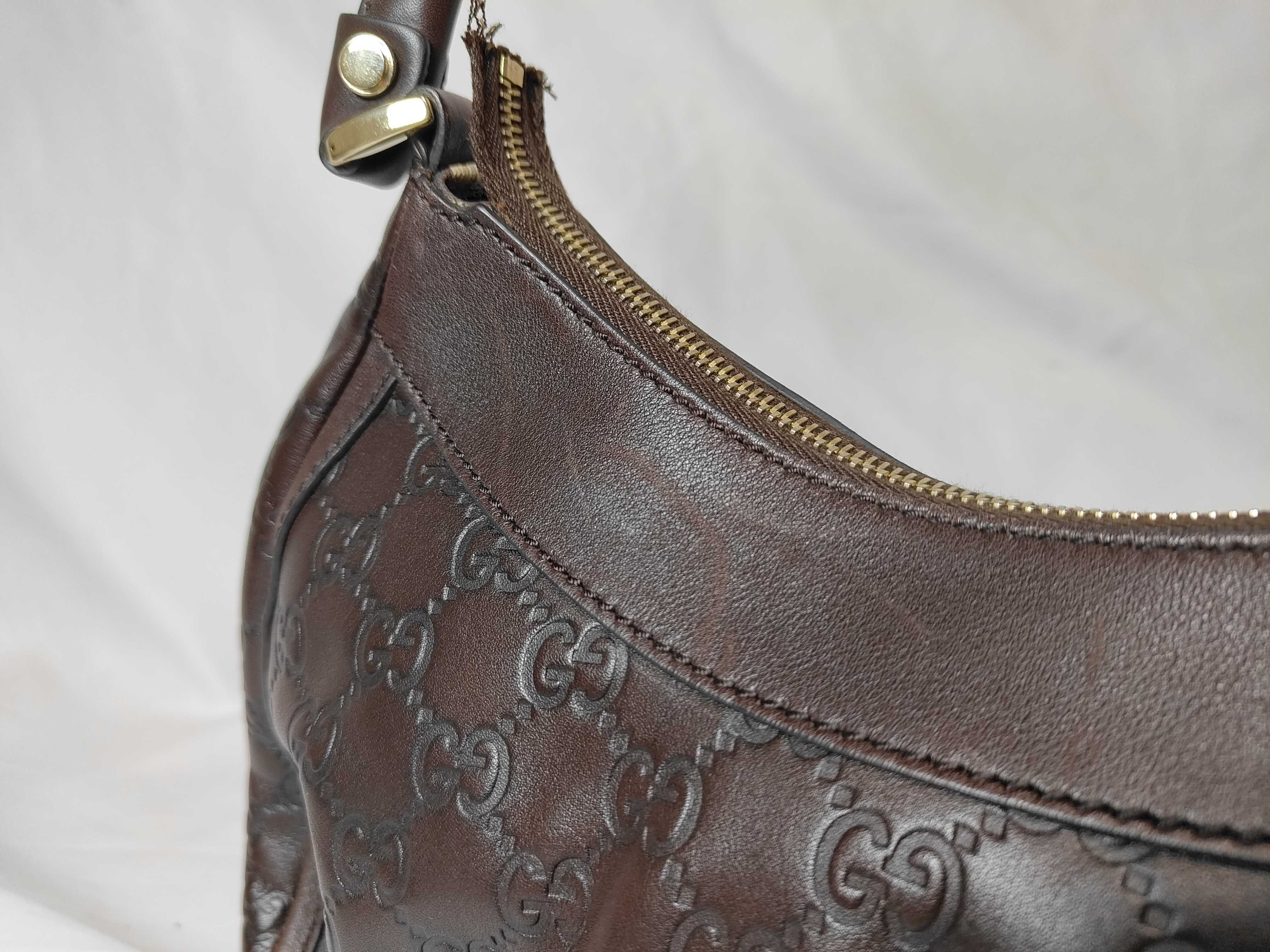Guccissima GG One-Shoulder Bag (Brown) — view 15
