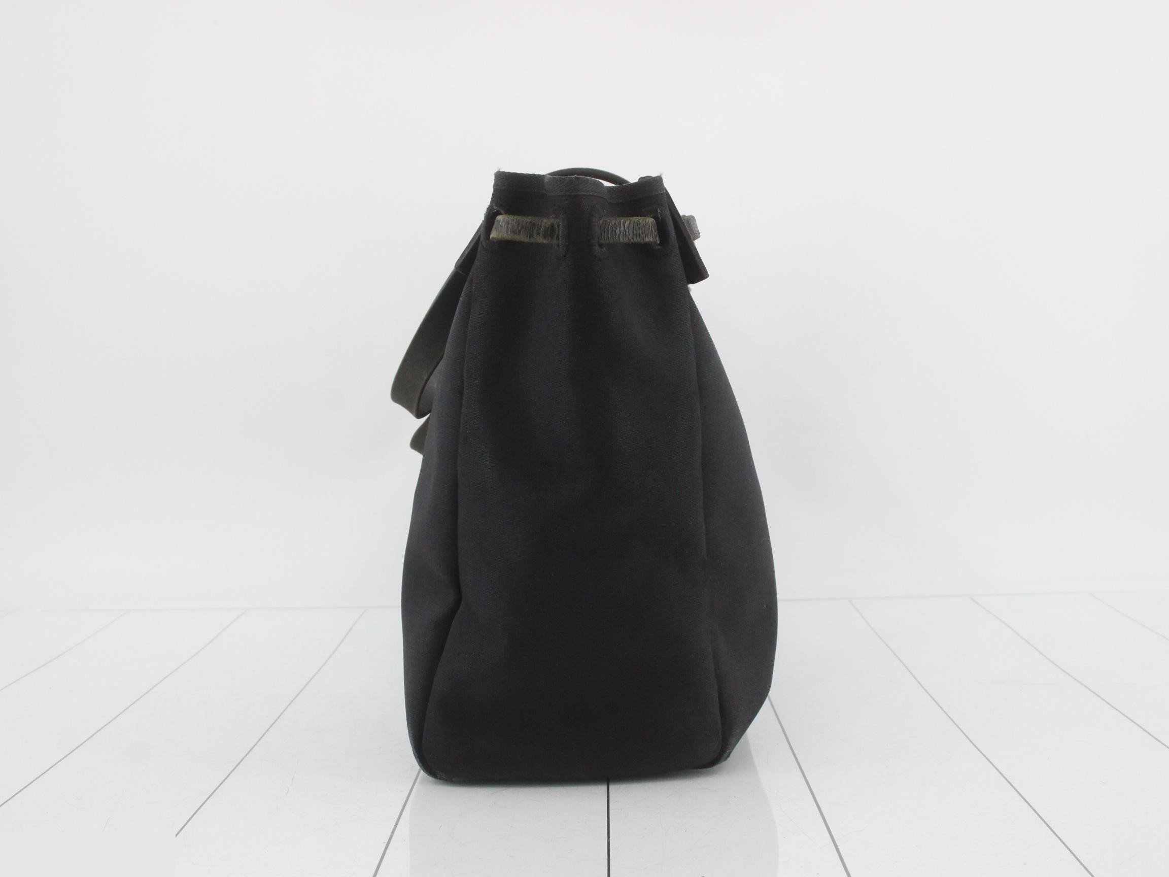 Herbag Cabas GM Tote Bag, Black — view 3