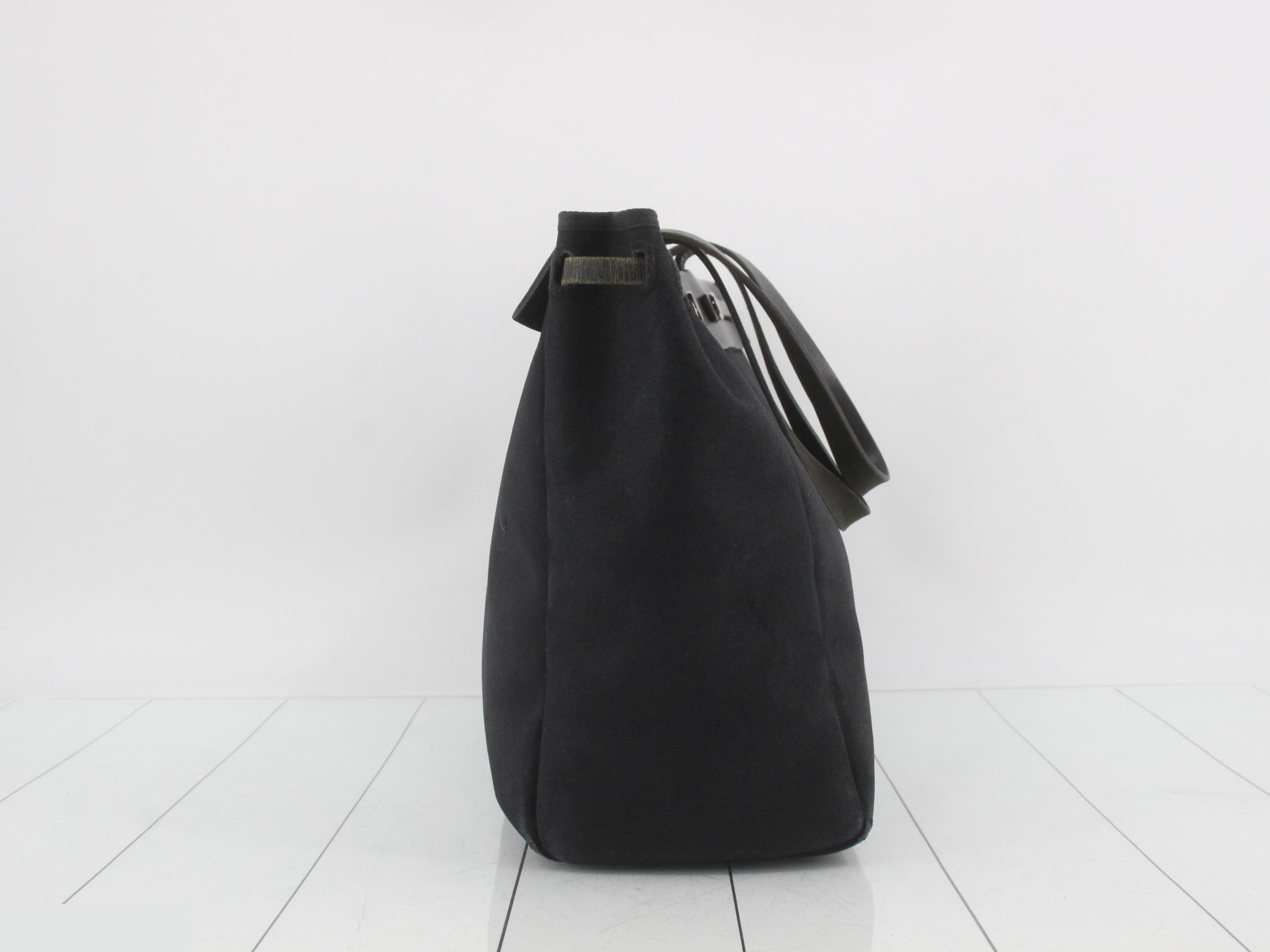 Herbag Cabas GM Tote Bag, Black — view 4