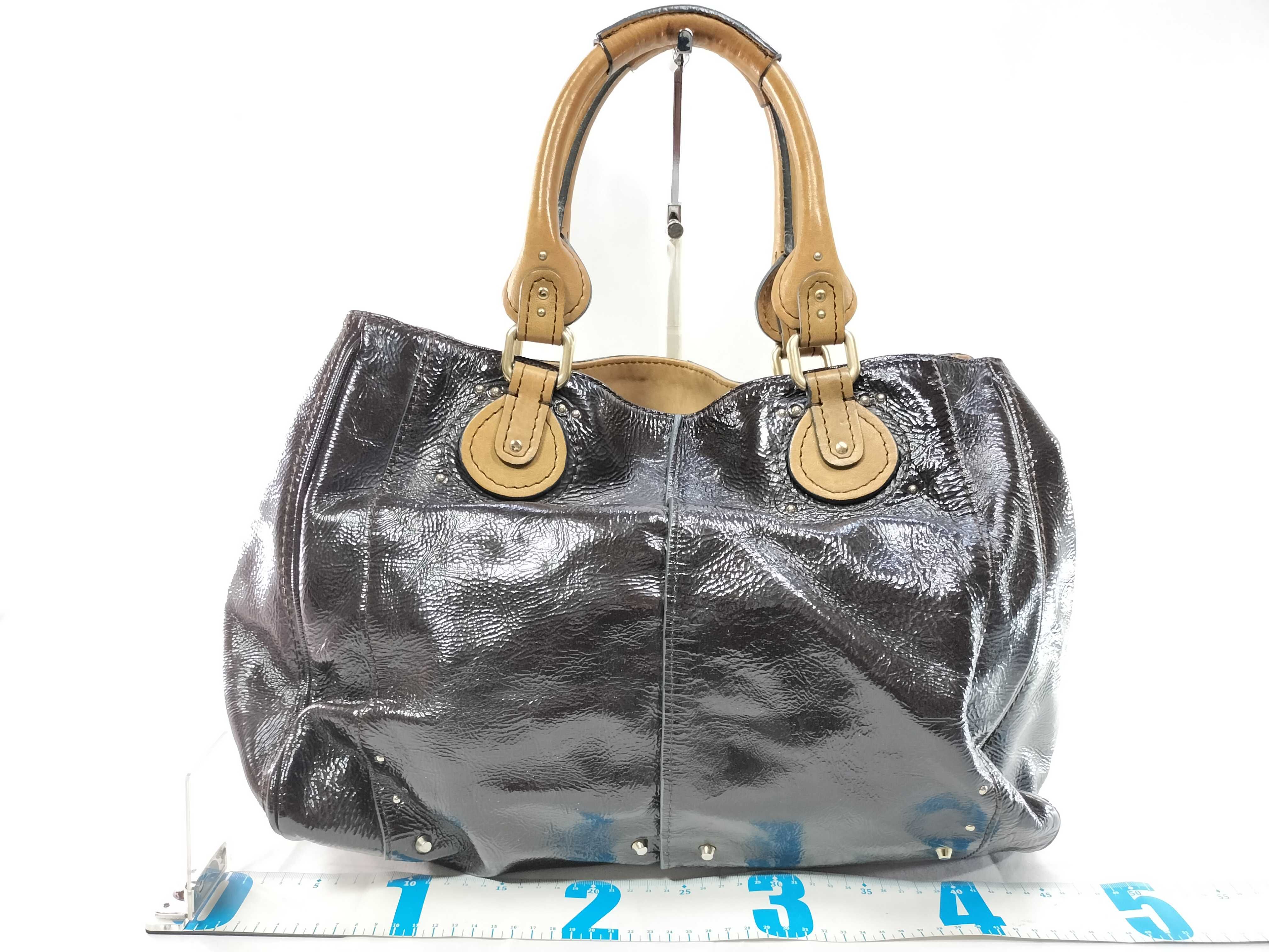 brown tote bag — view 2