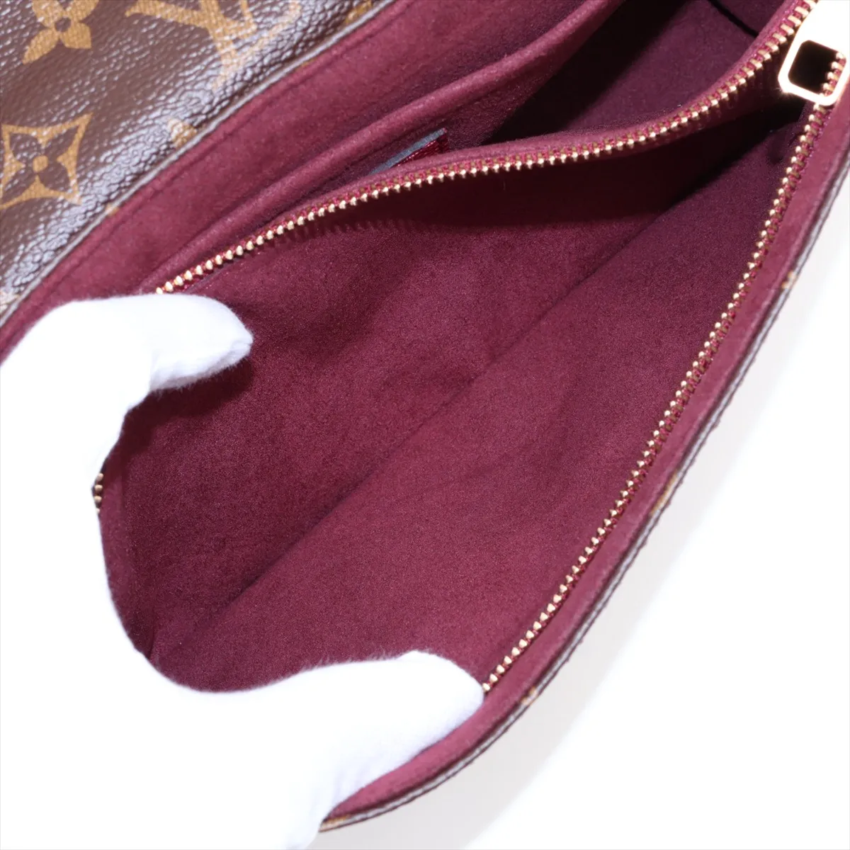 Monogram x Taurillon Samplace M43715 Brown x Bordeaux (RFID detected) — view 9