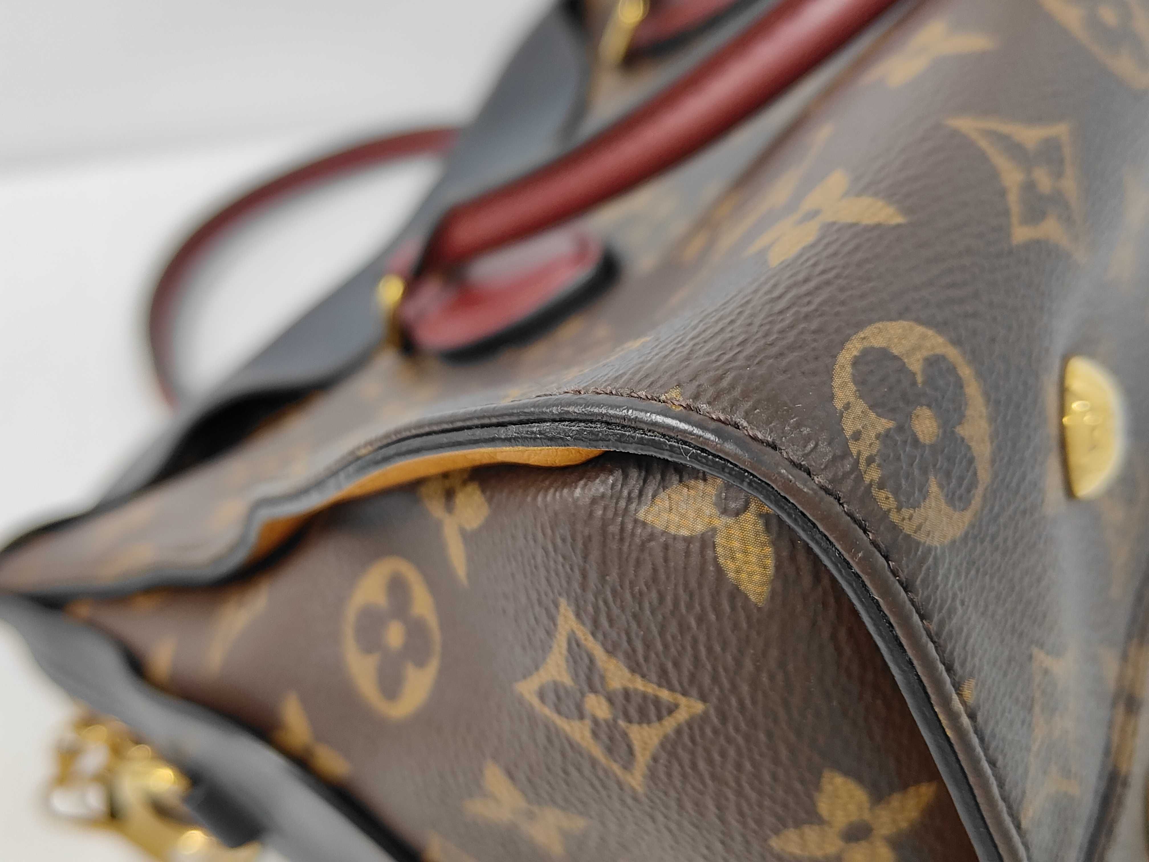 Monogram Tuileries Tote with IC Tag, Marine x Bordeaux, Gold Hardware, AA2118 Handbag — view 4