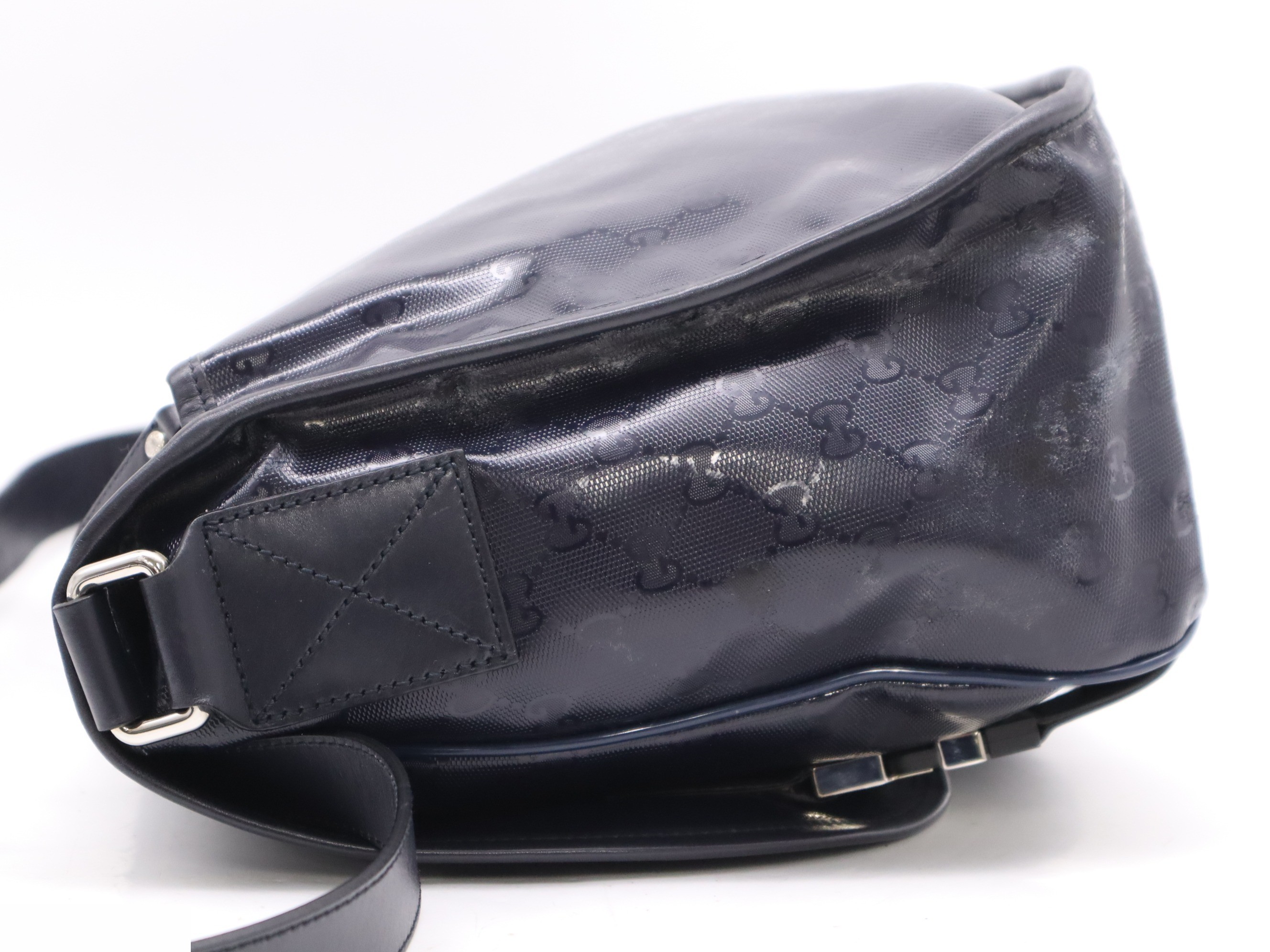 GG Implement Messenger Shoulder Bag Black with Storage Bag — view 3
