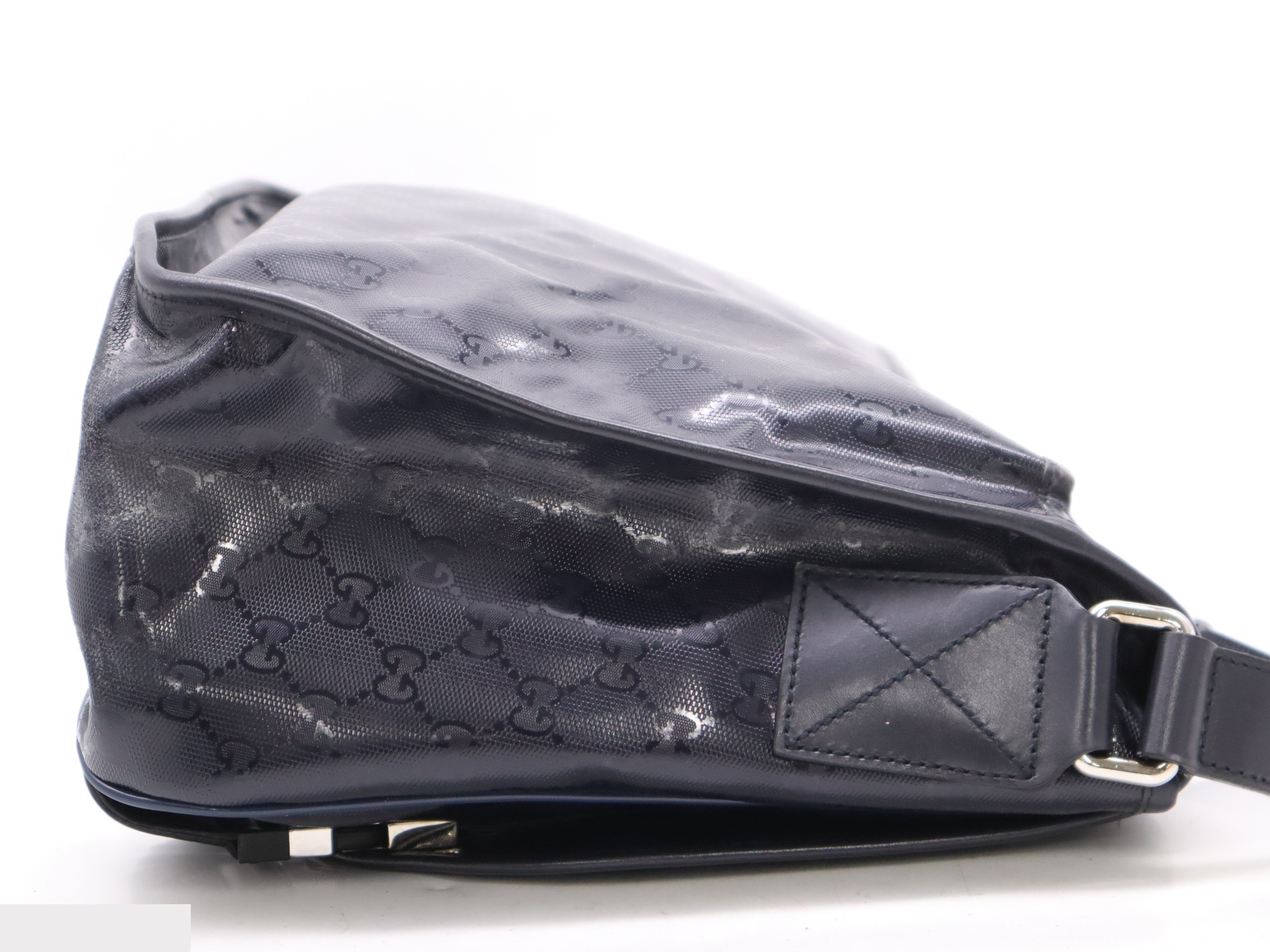 GG Implement Messenger Shoulder Bag Black with Storage Bag — view 5