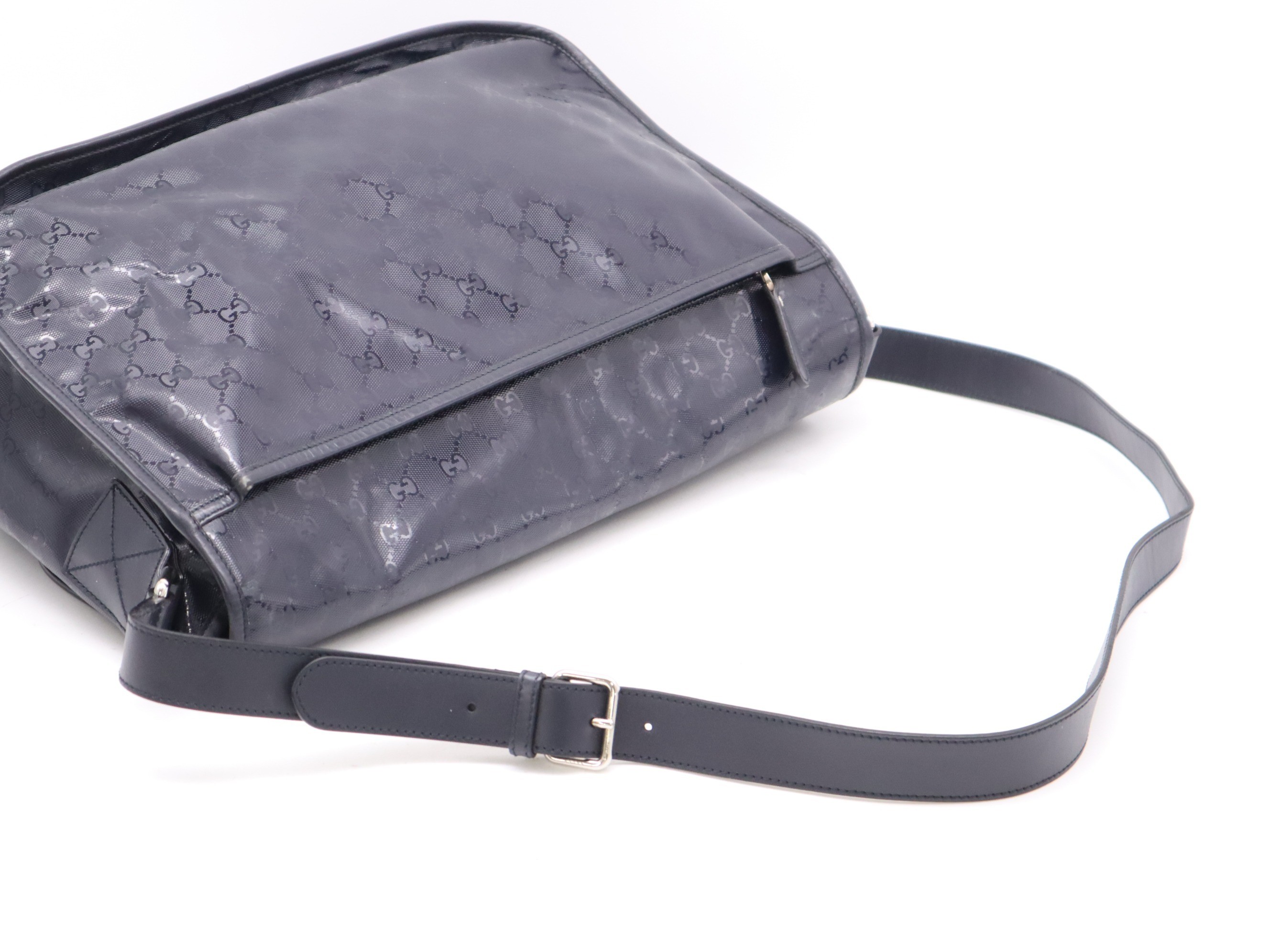 GG Implement Messenger Shoulder Bag Black with Storage Bag — view 6