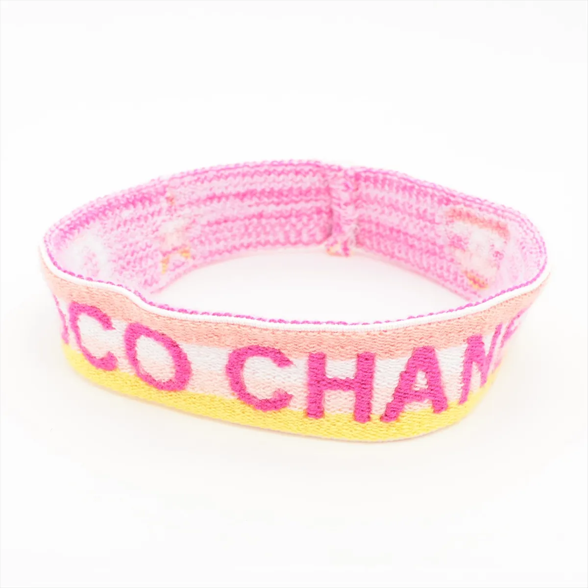Coco Mark Logo Hairband, Fabric, Pink x Yellow,
