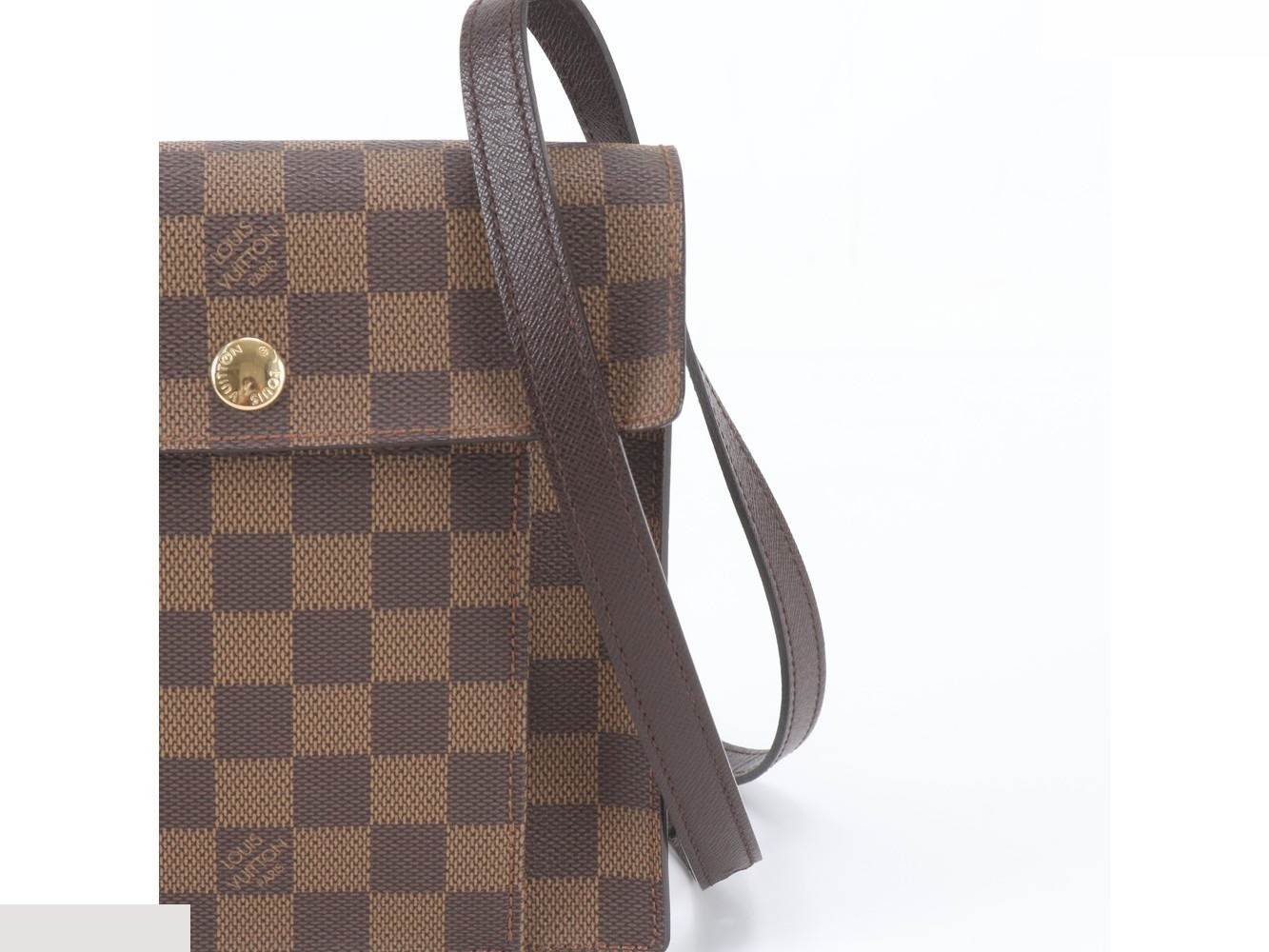 Damier Pimlico N45272 Leather Shoulder Bag (Crossbody) — view 2