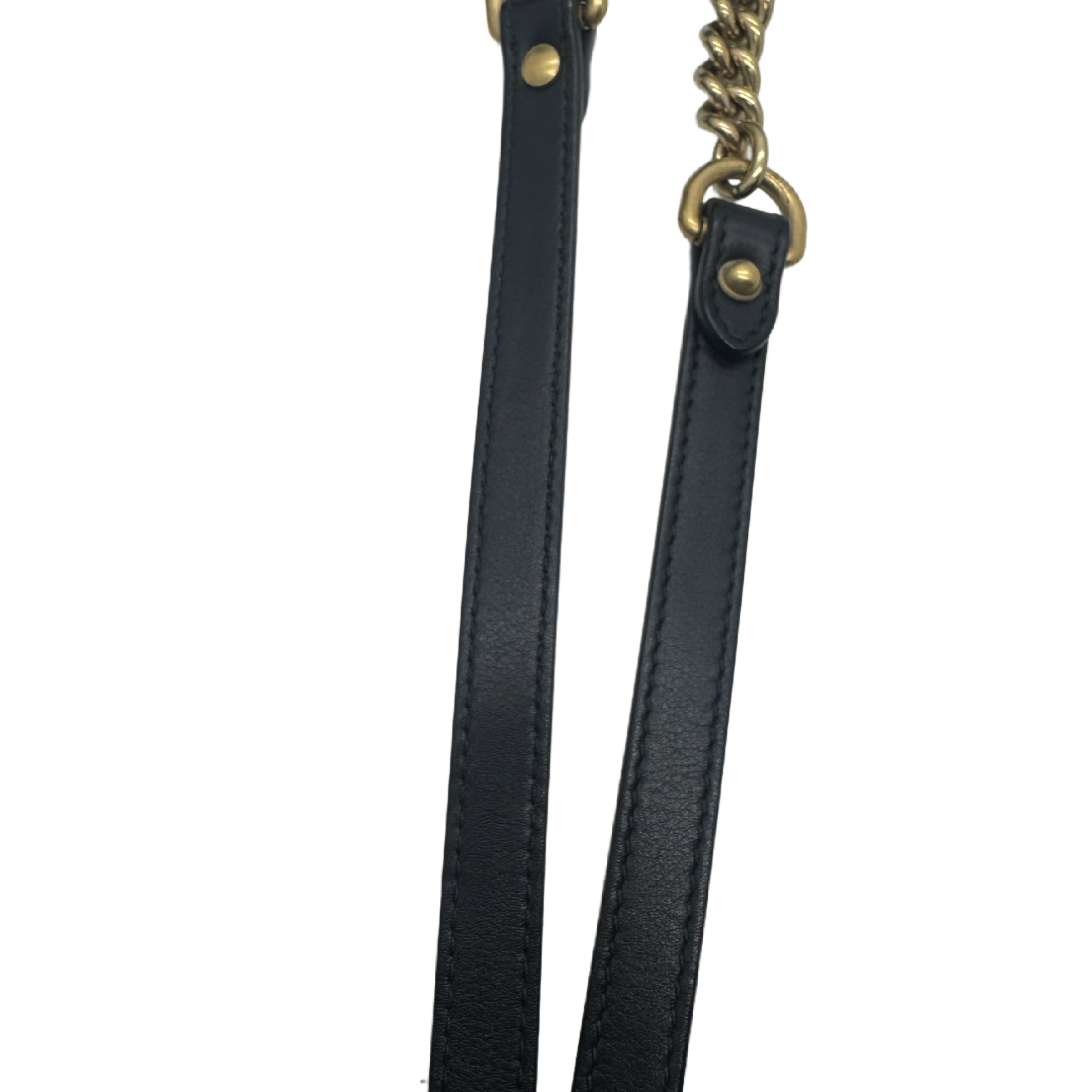 GG Marmont Velvet Small Shoulder Bag, Black — view 13
