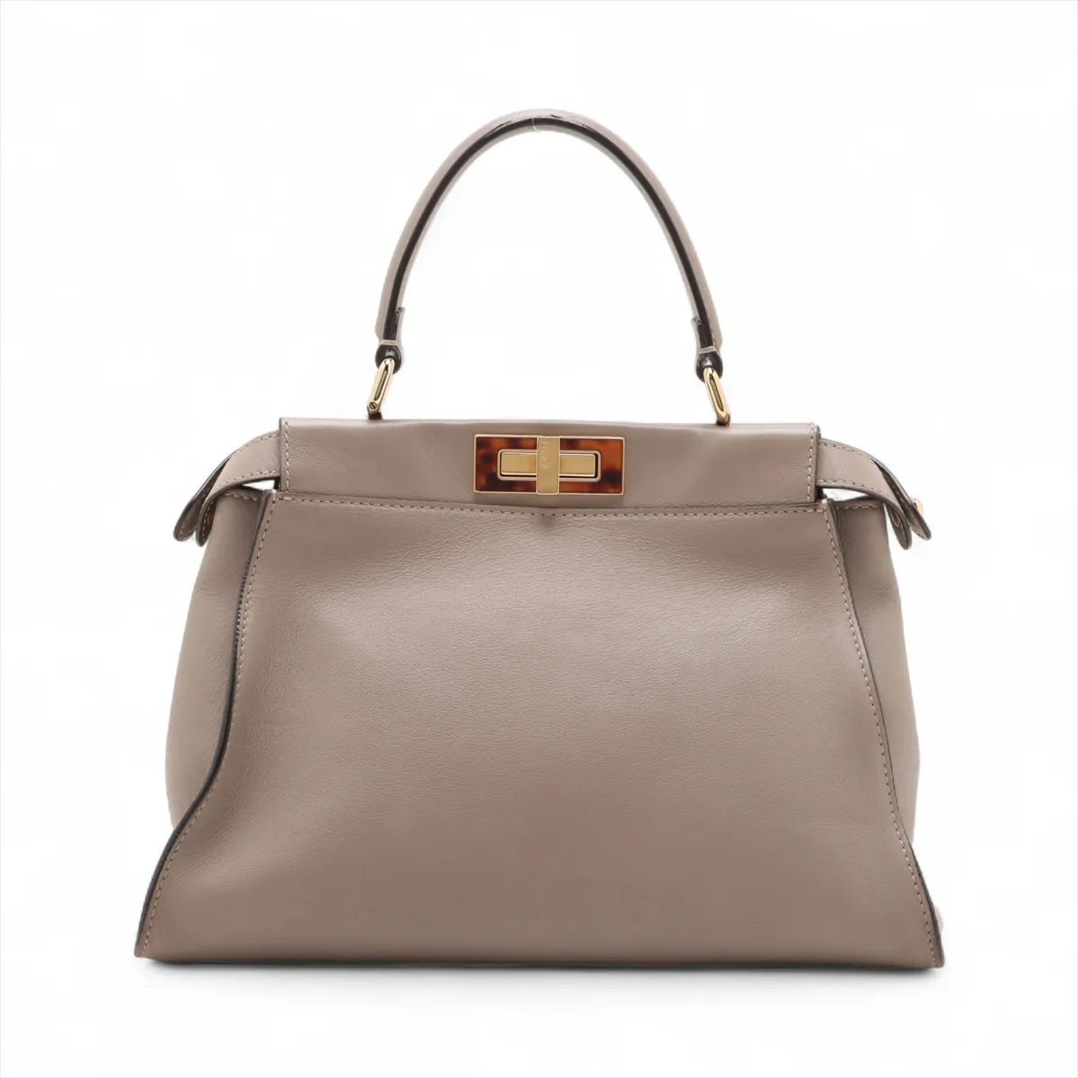 Peekaboo Regular Leather 2WAY Handbag Greige 8BN290 — view 2