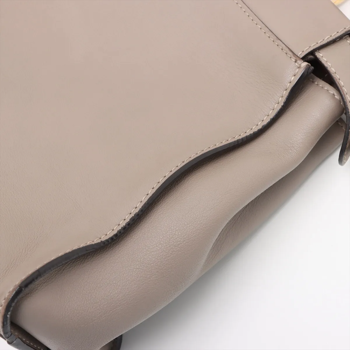 Peekaboo Regular Leather 2WAY Handbag Greige 8BN290 — view 12
