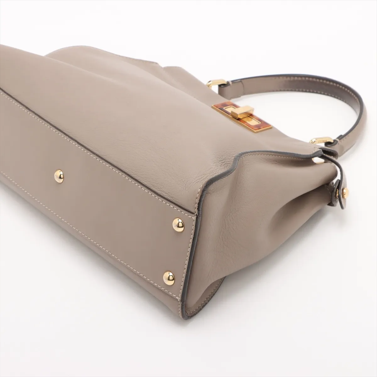 Peekaboo Regular Leather 2WAY Handbag Greige 8BN290 — view 3