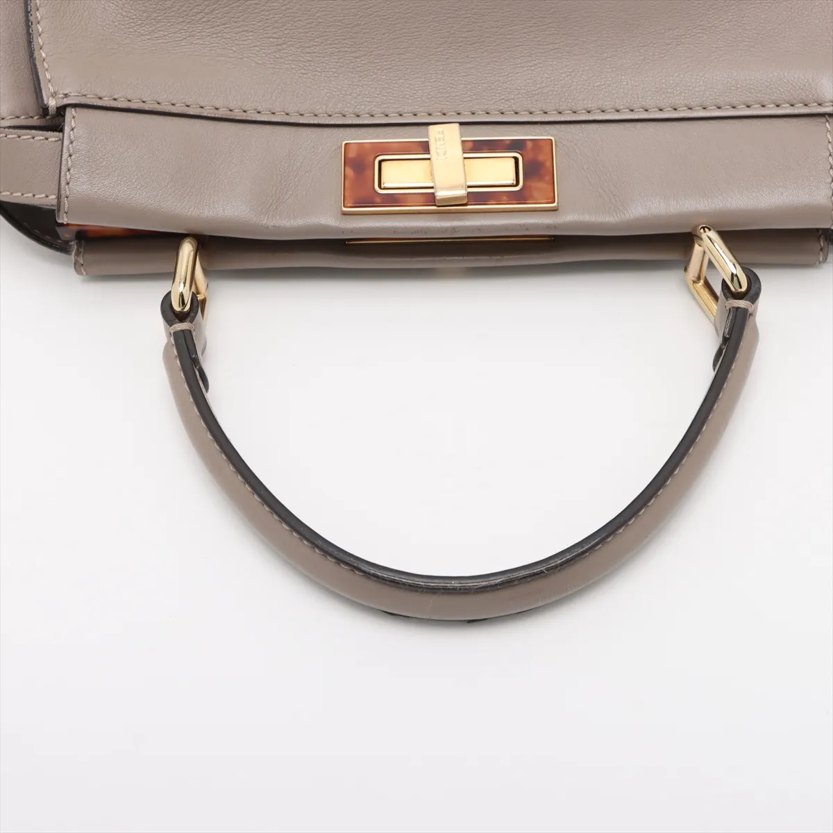 Peekaboo Regular Leather 2WAY Handbag Greige 8BN290 — view 5