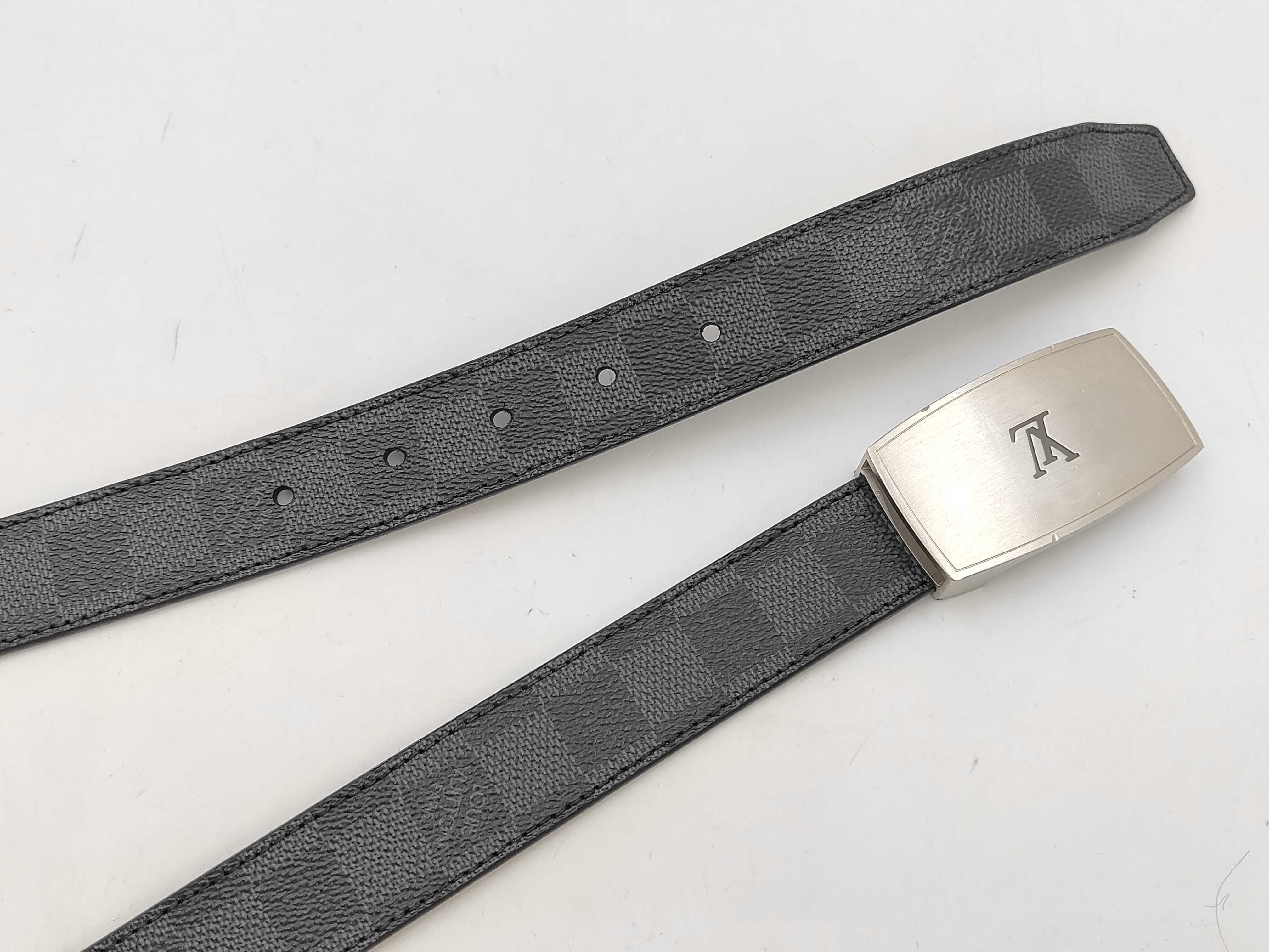 LOUISVUITTON Damier Graphite Belt — view 3