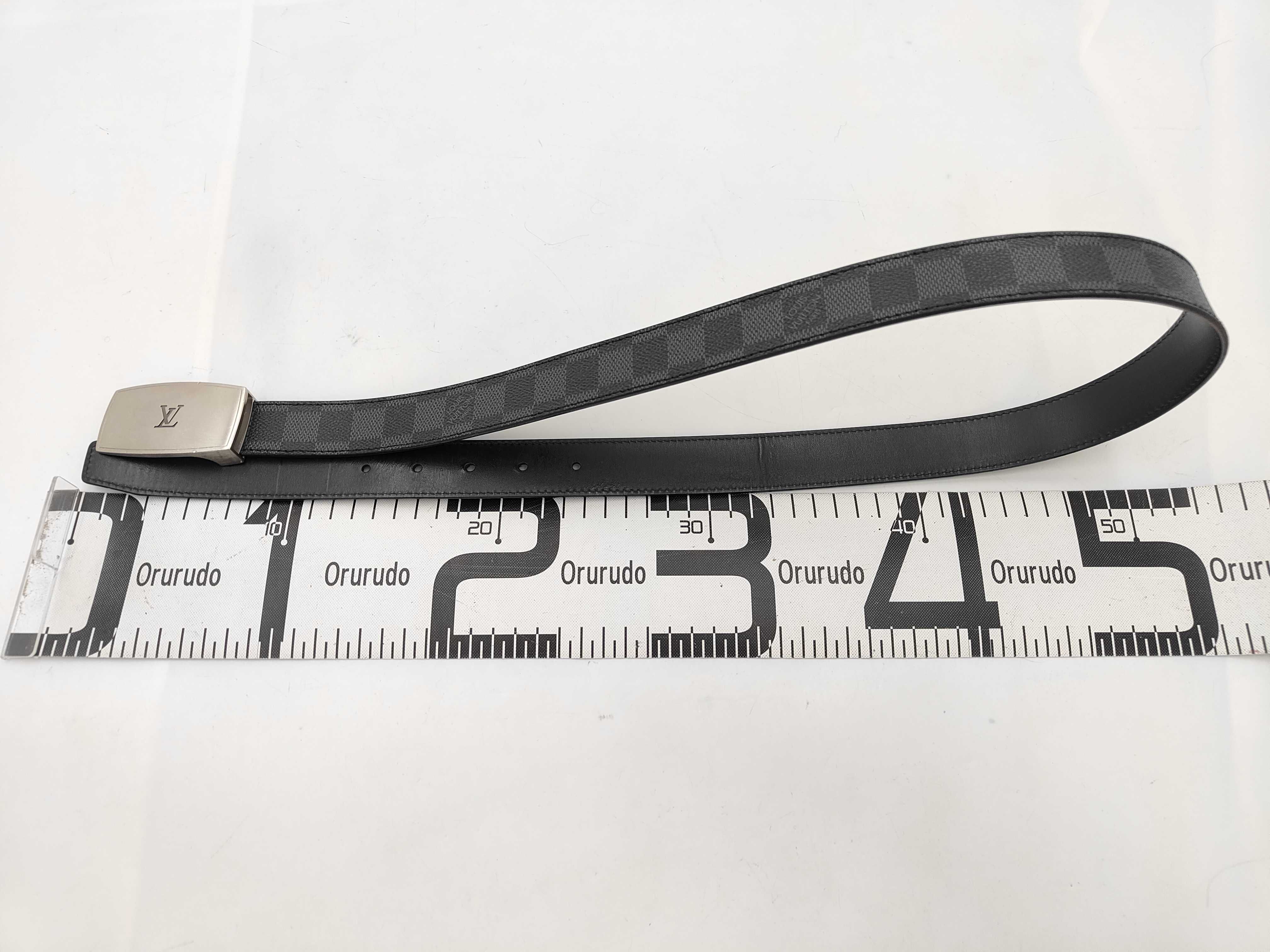 LOUISVUITTON Damier Graphite Belt — view 5