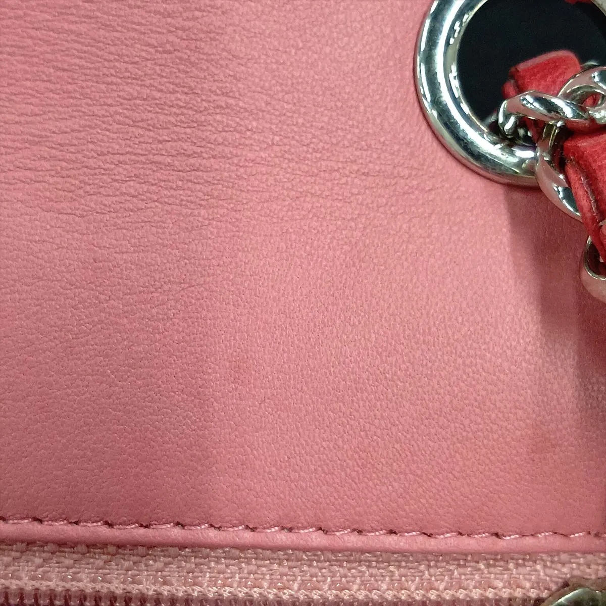Mini Matelassé 20 Lambskin Single Flap Single Chain Bag, Pink x Beige, Silver Hardware, 19044804, Serial Number 19-series, A69900 — view 13