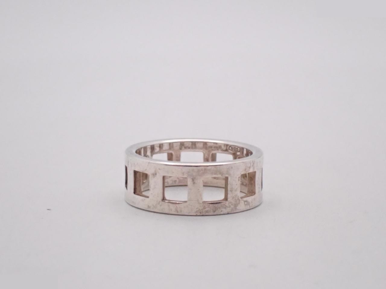 Open Square Ring 925/4.6g #11.5 — view 2
