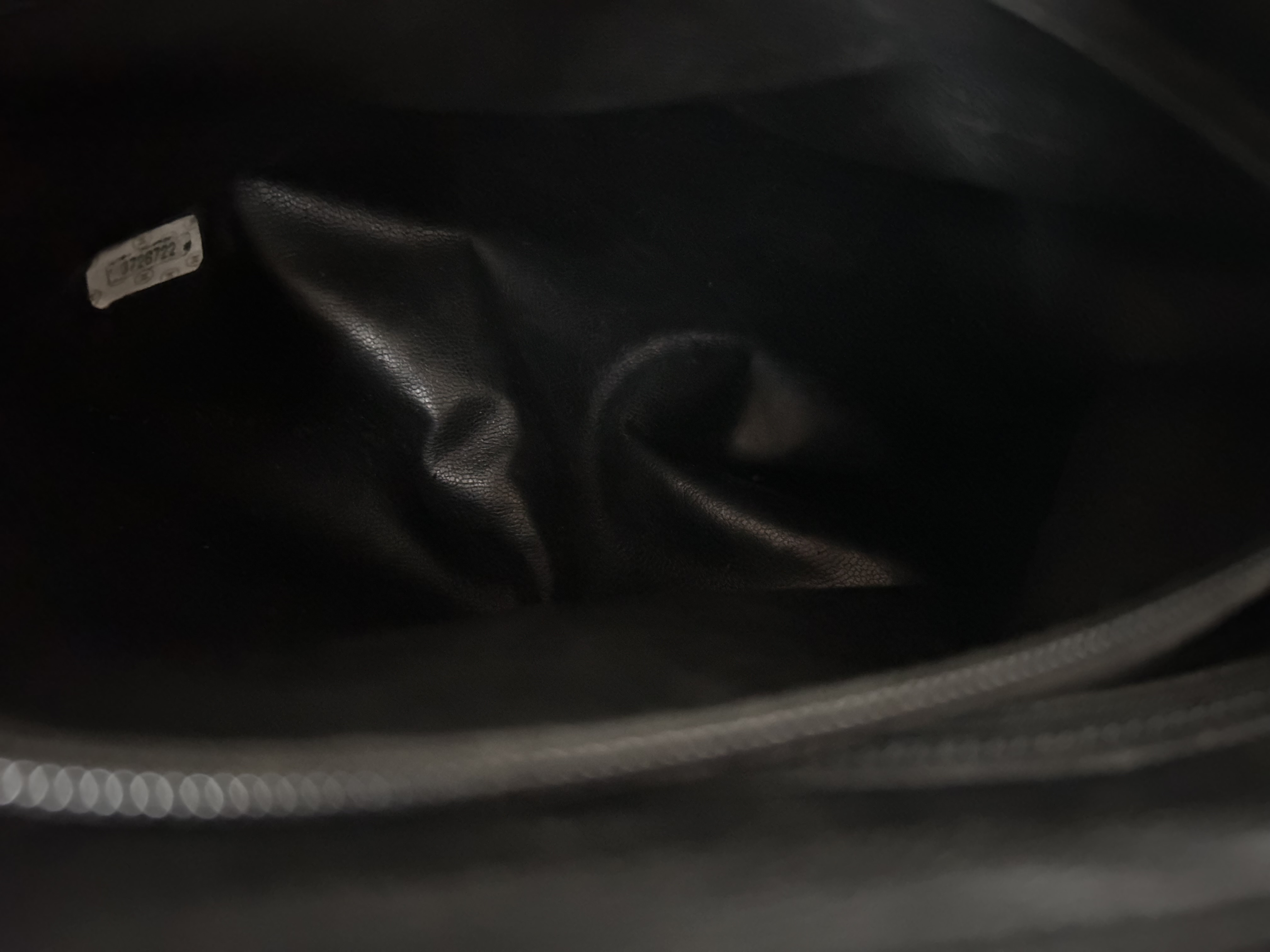 Caviar Skin Chain Tote Bag with Coco Mark — view 8