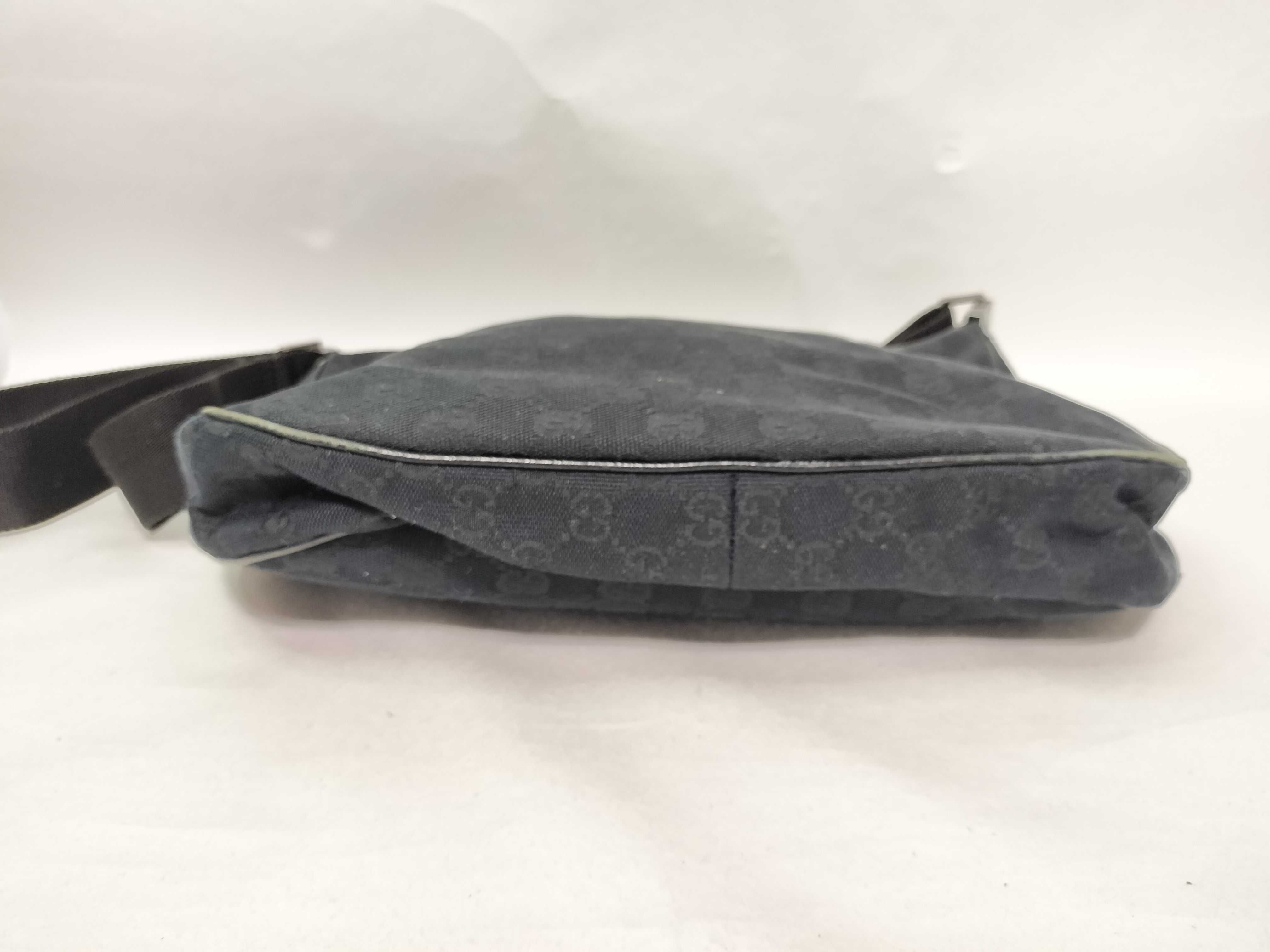 GG Canvas Shoulder Bag, Black — view 8