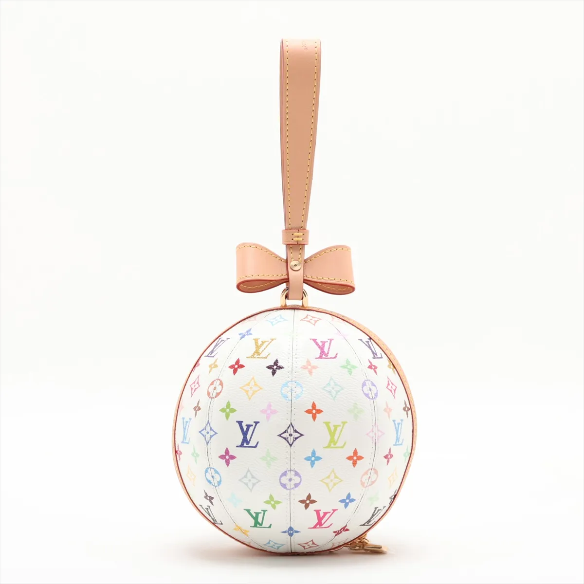 [Individually packaged] Louis Vuitton x Takashi Murakami Monogram Multicolor Rolling Clutch M13710 White (RFID responsive) — view 2