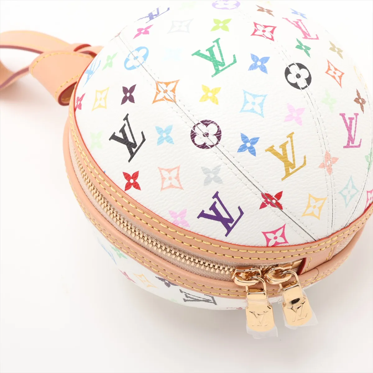 [Individually packaged] Louis Vuitton x Takashi Murakami Monogram Multicolor Rolling Clutch M13710 White (RFID responsive) — view 4