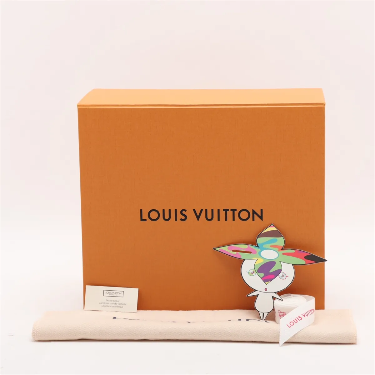 [Individually packaged] Louis Vuitton x Takashi Murakami Monogram Multicolor Rolling Clutch M13710 White (RFID responsive) — view 9