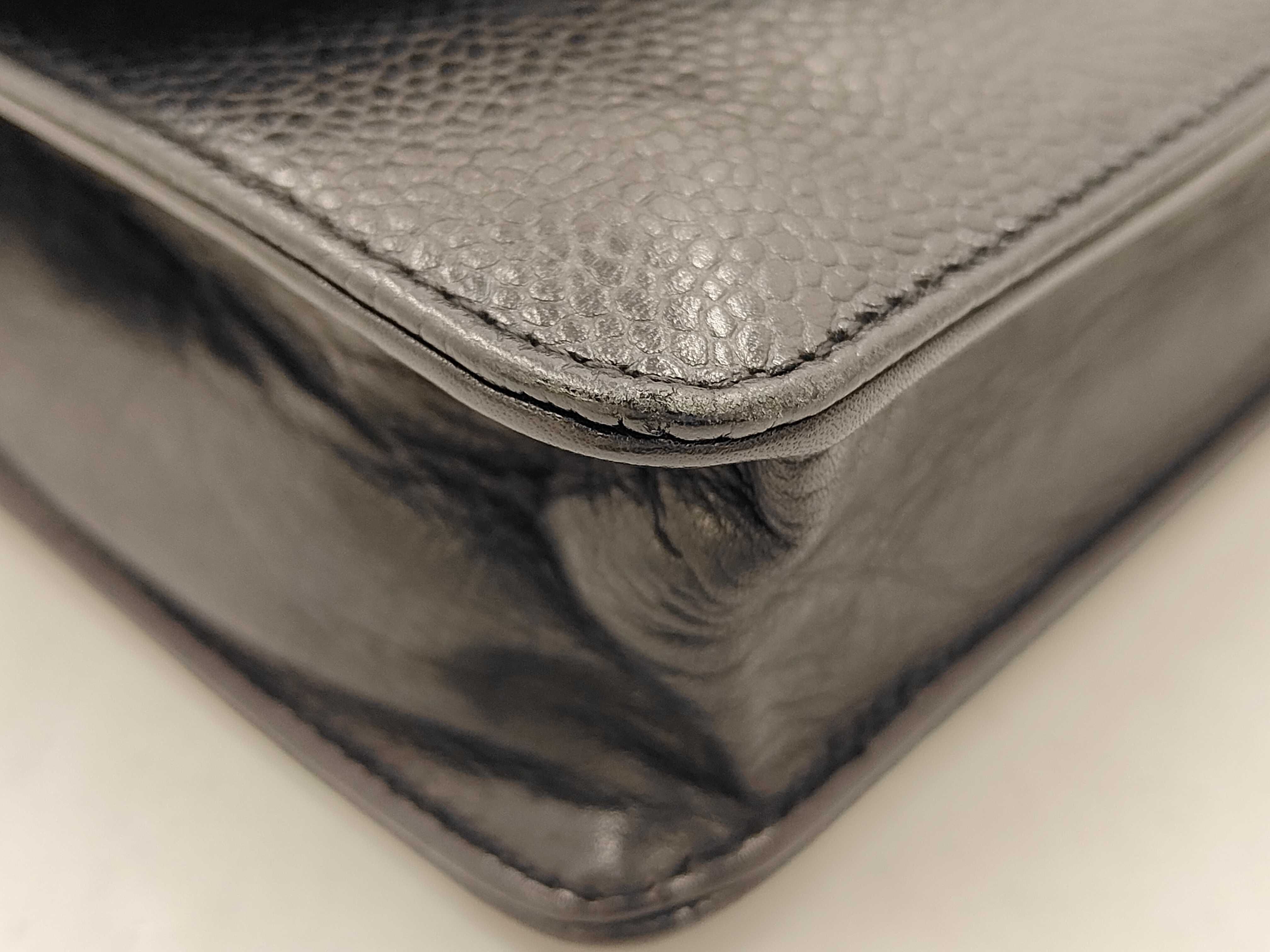 Caviar Skin Large Coco Chain Wallet — view 4