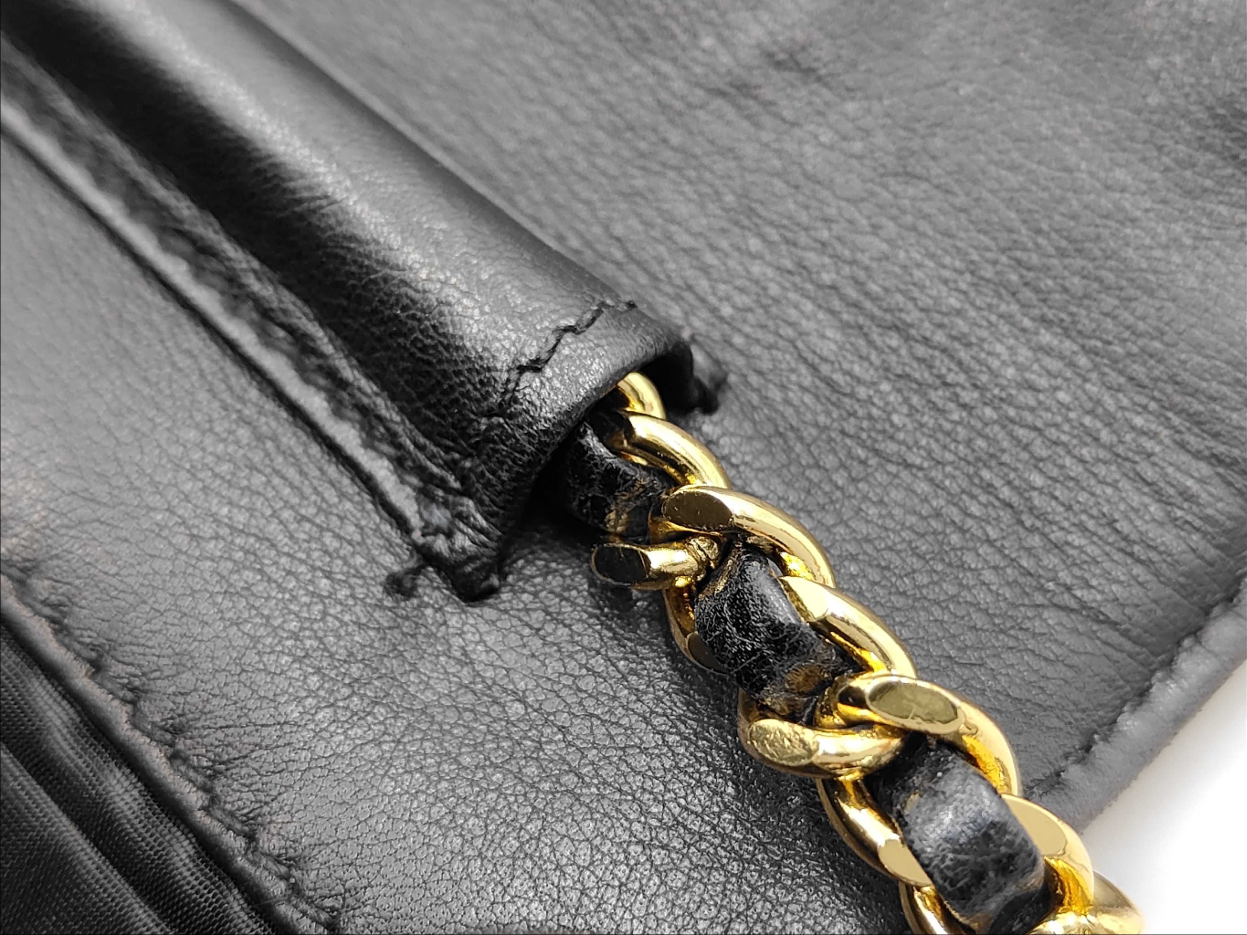 Caviar Skin Large Coco Chain Wallet — view 7