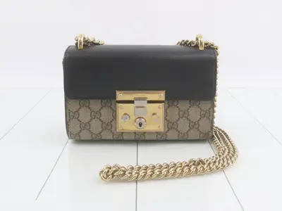 Padlock GG Supreme Chain Shoulder Bag