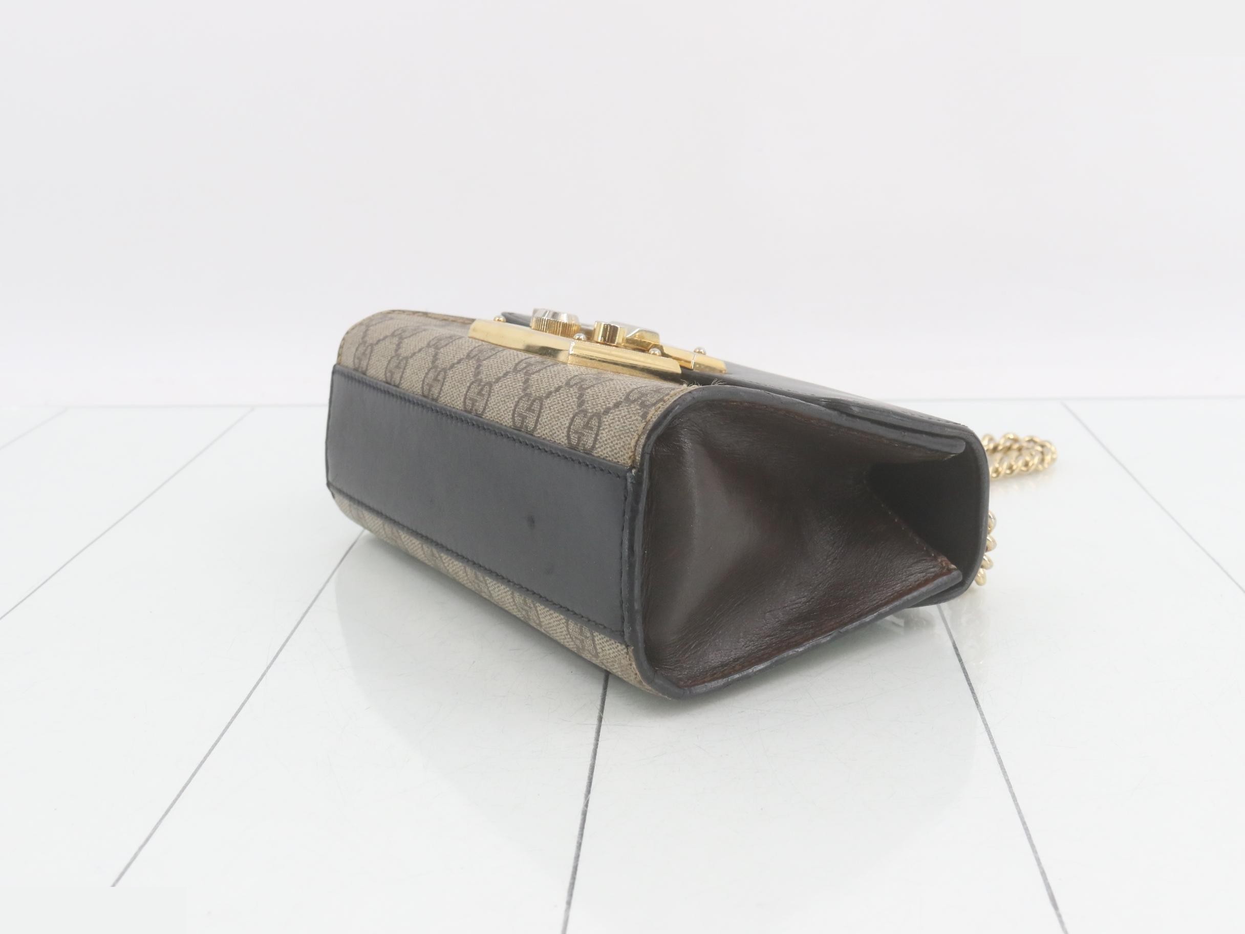 Padlock GG Supreme Chain Shoulder Bag — view 6