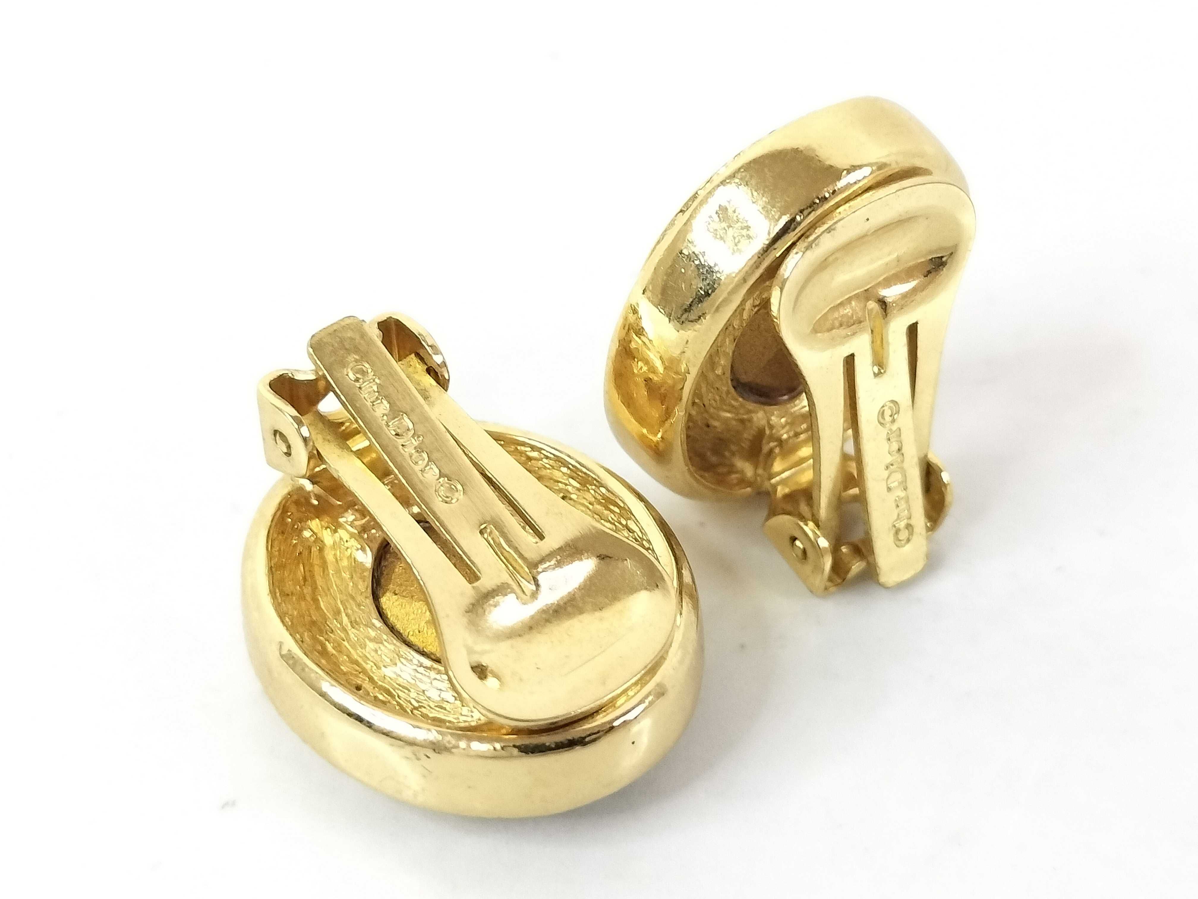 Earrings, Aqua Blue and Gold — view 2