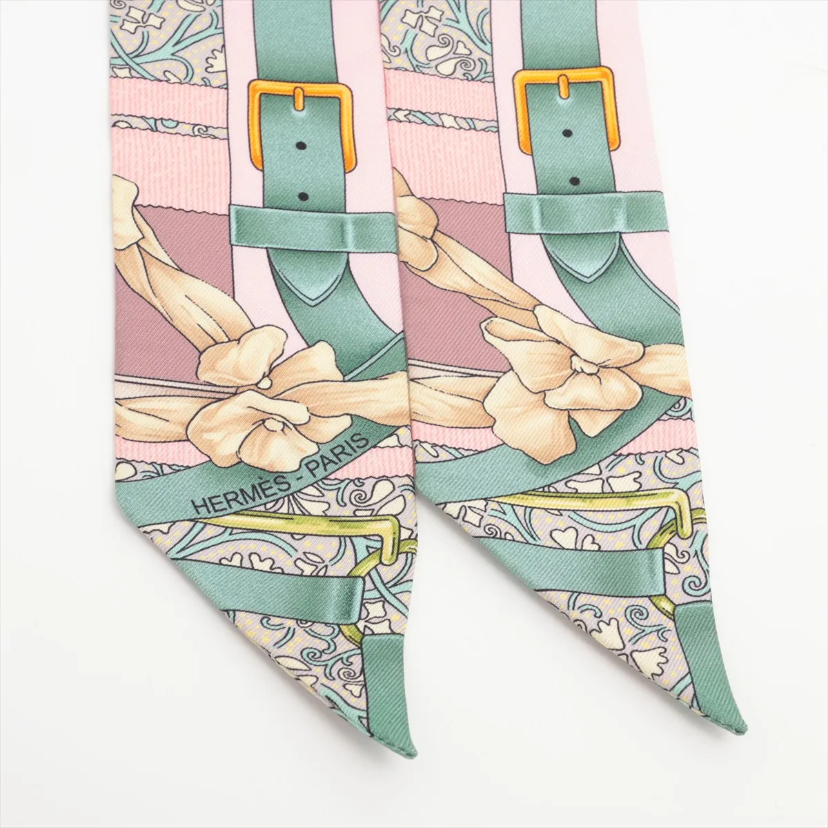 Twilly GRAND MANEGE Great Training Scarf Silk Green — view 2