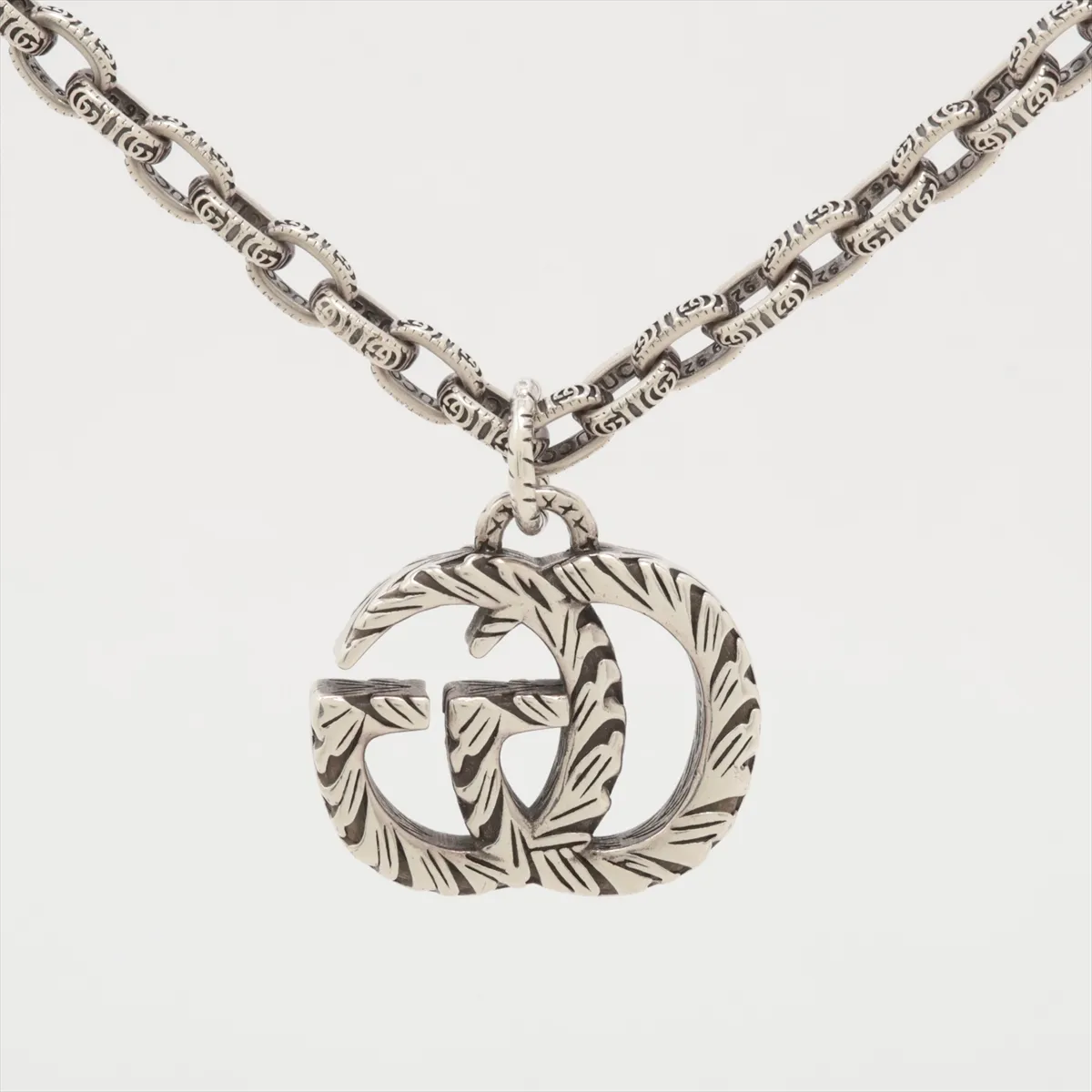 Interlocking G Necklace, 925 Sterling Silver, 50.8g, — view 2