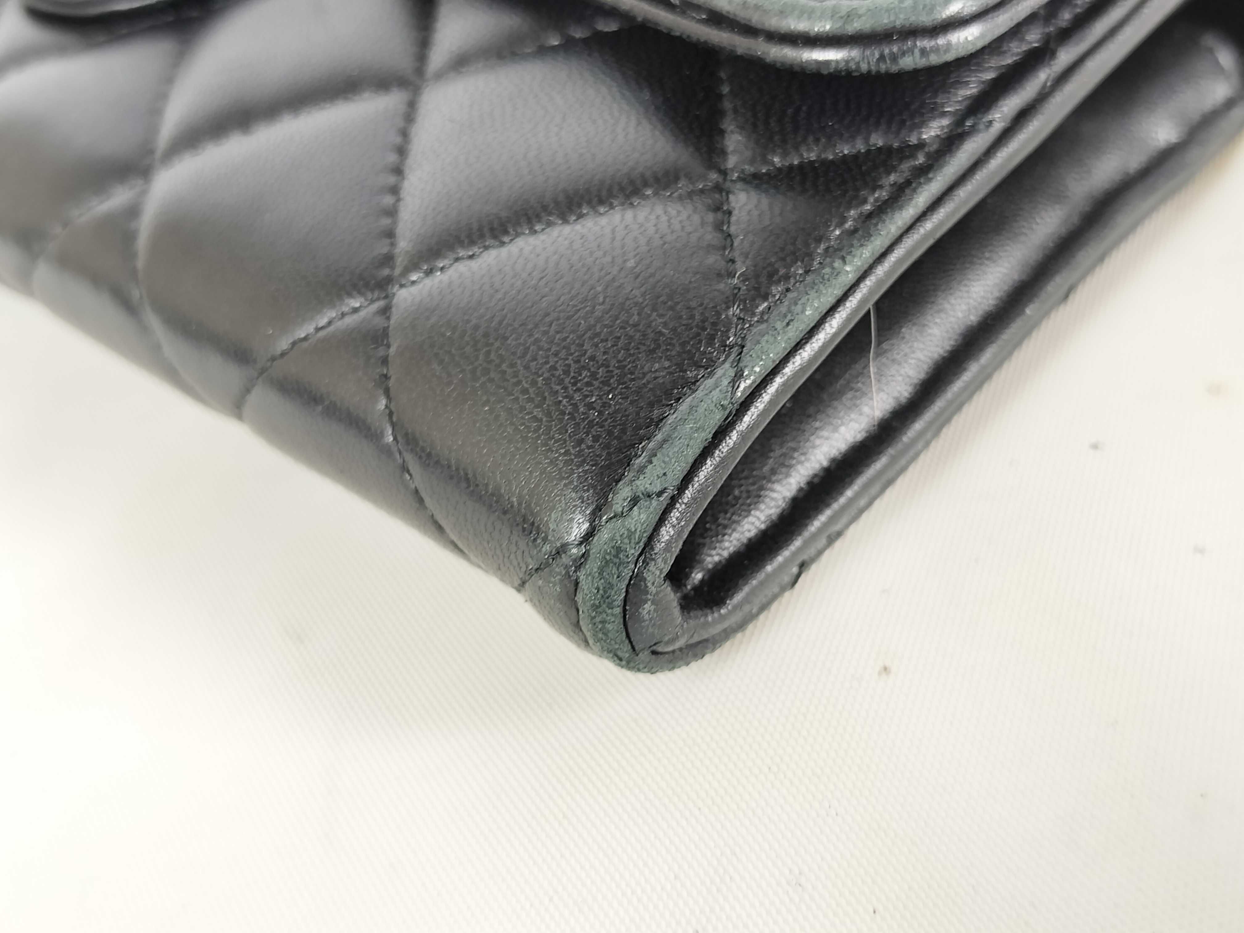Lambskin Matelassé Flap Long Wallet — view 2