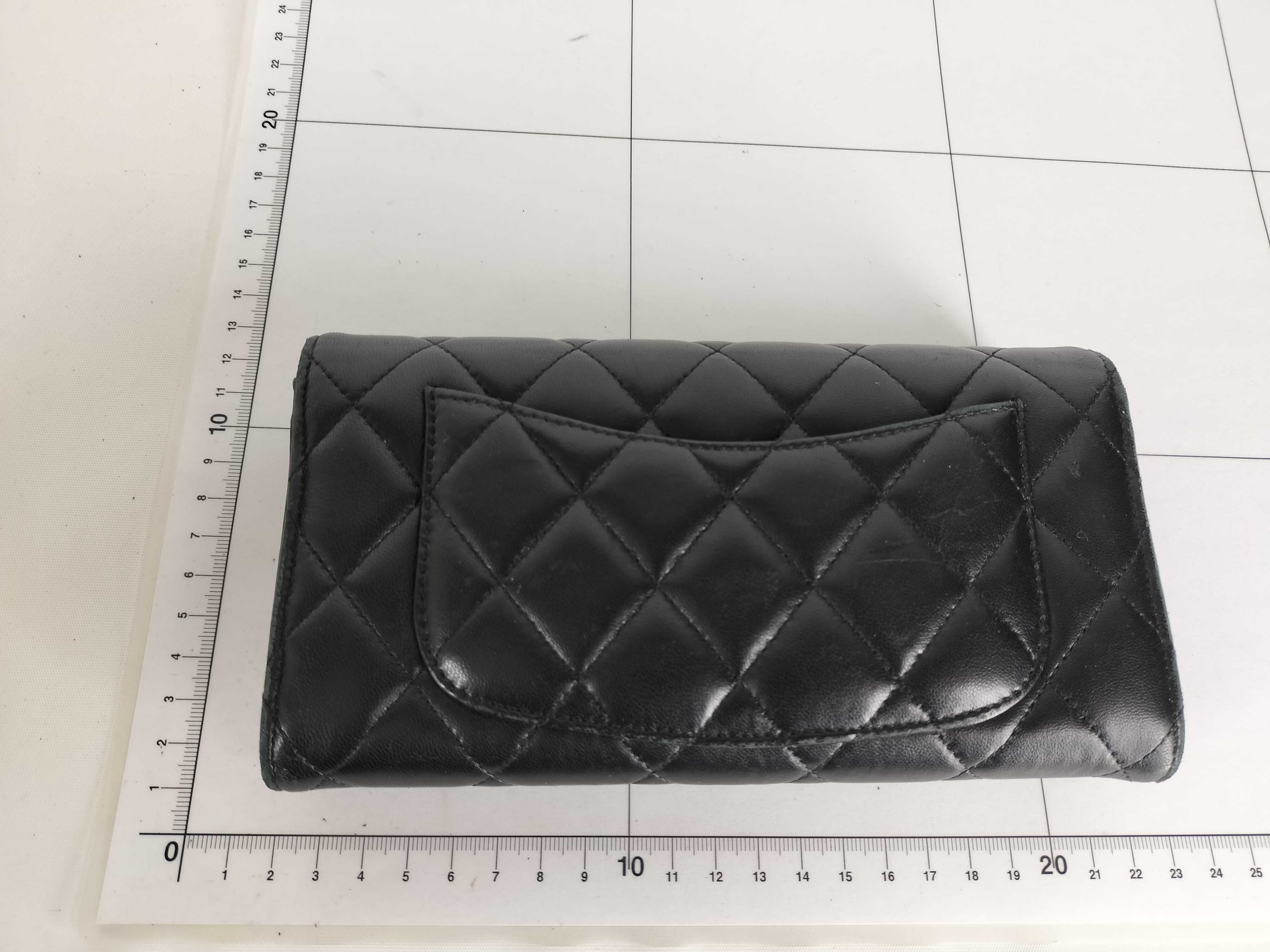 Lambskin Matelassé Flap Long Wallet — view 14