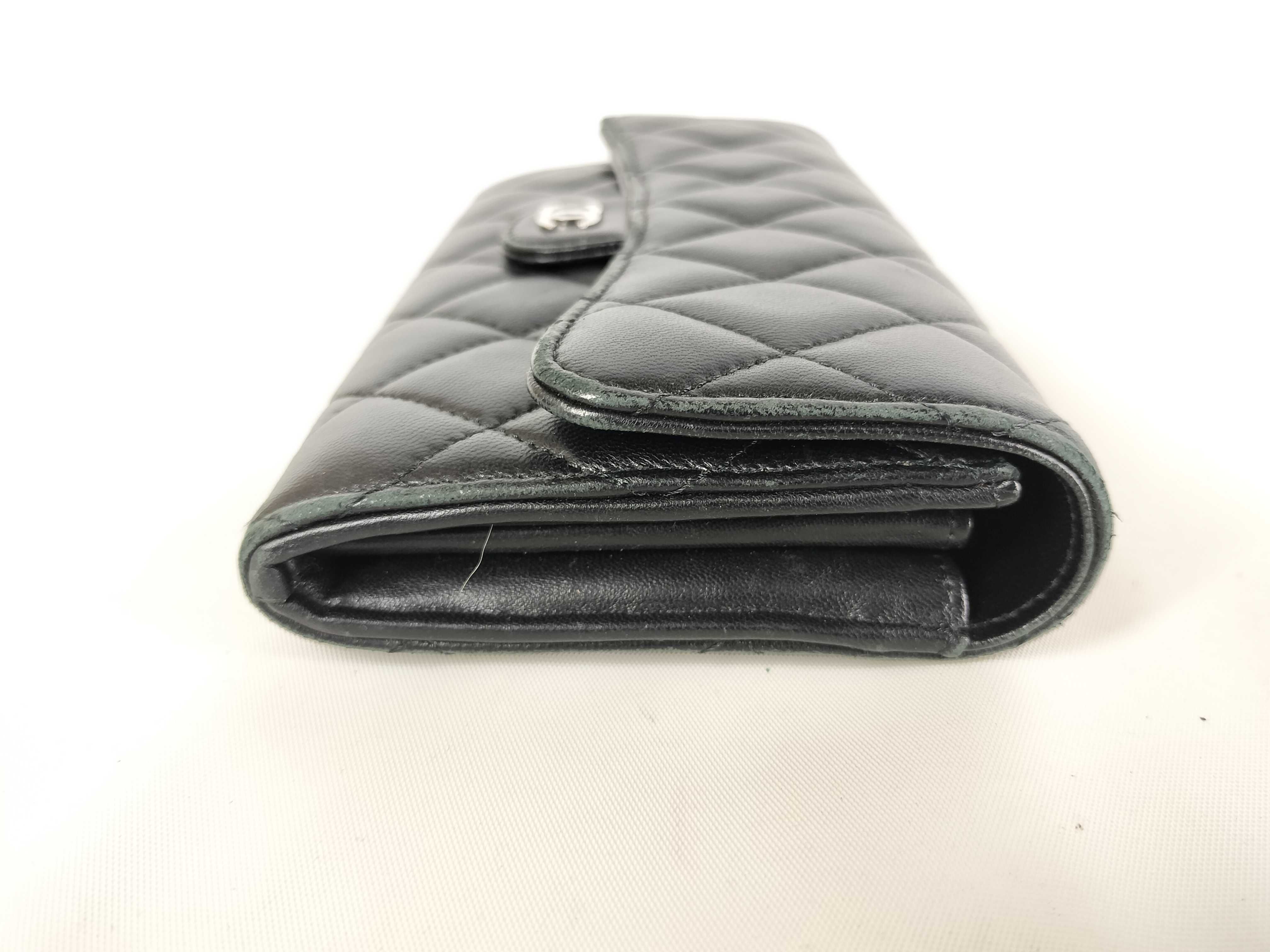 Lambskin Matelassé Flap Long Wallet — view 3